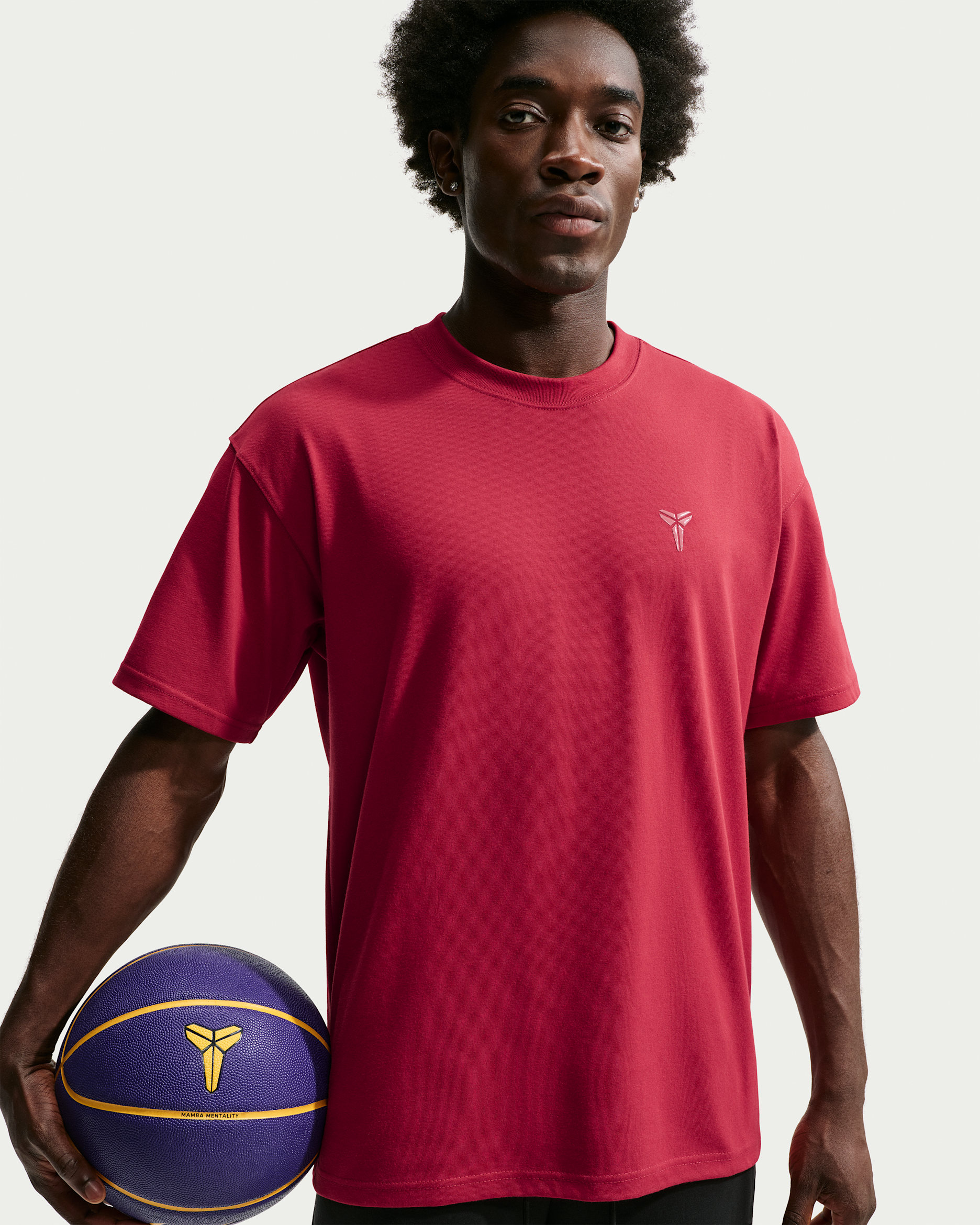 Kobe Men's Nike Dri-FIT Basketball T-Shirt - Tough Red/Cedar