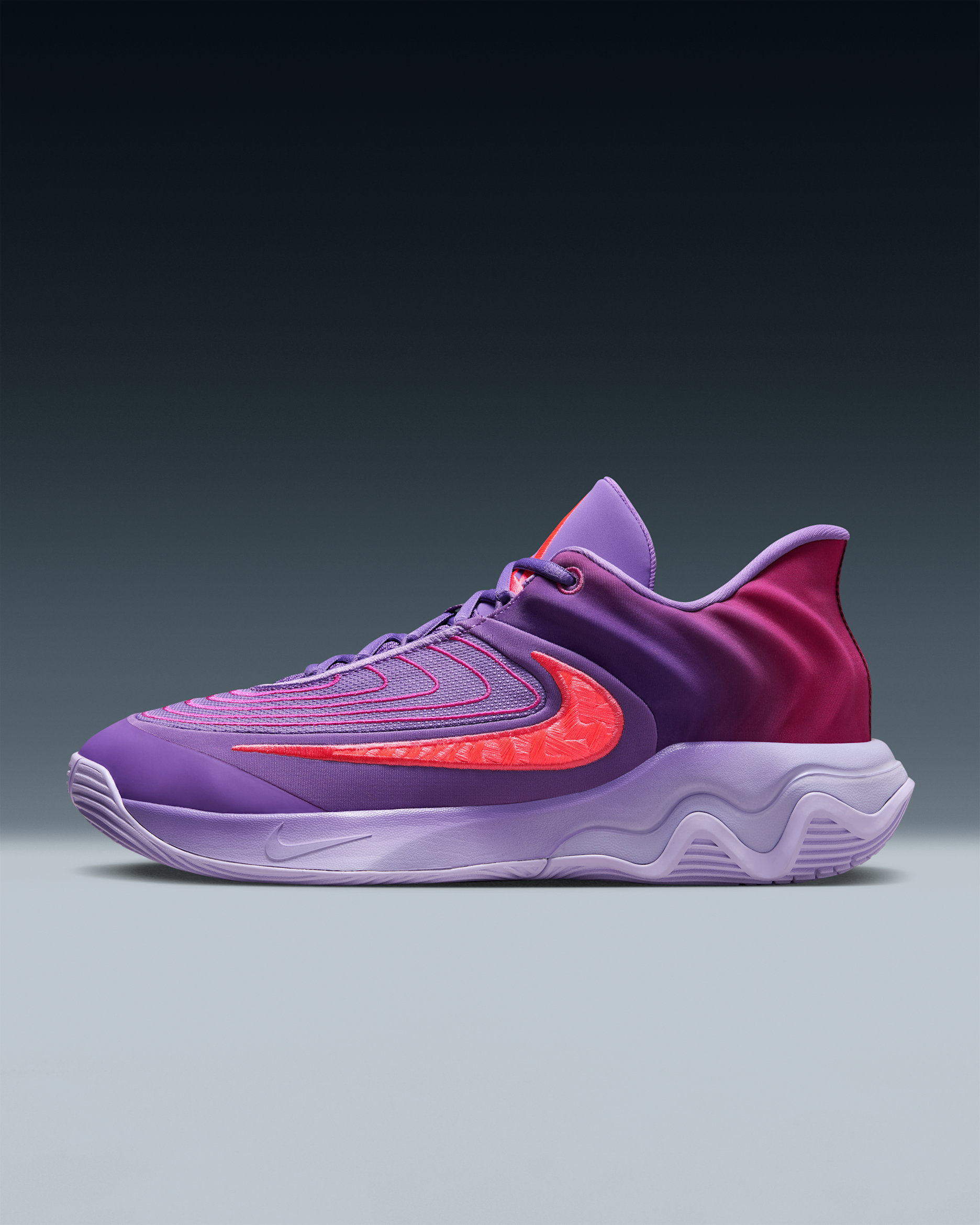 Giannis Immortality 4 Basketball Shoes - Black Raspberry/Hot Punch/Hot Fuchsia/Aster Pink