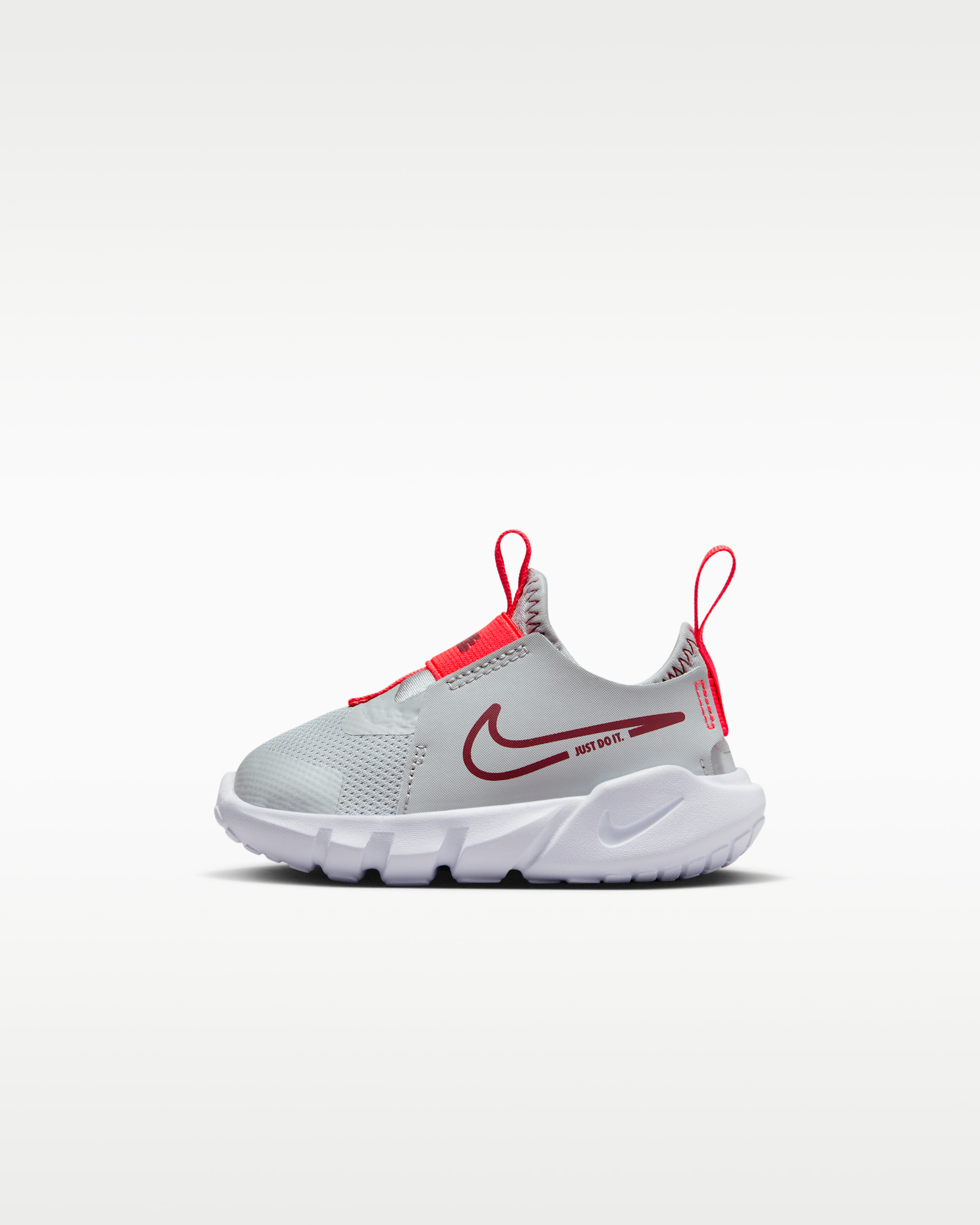 Nike Flex Runner 2 Baby/Toddler Shoes - Light Smoke Grey/White/Bright Crimson/Team Red