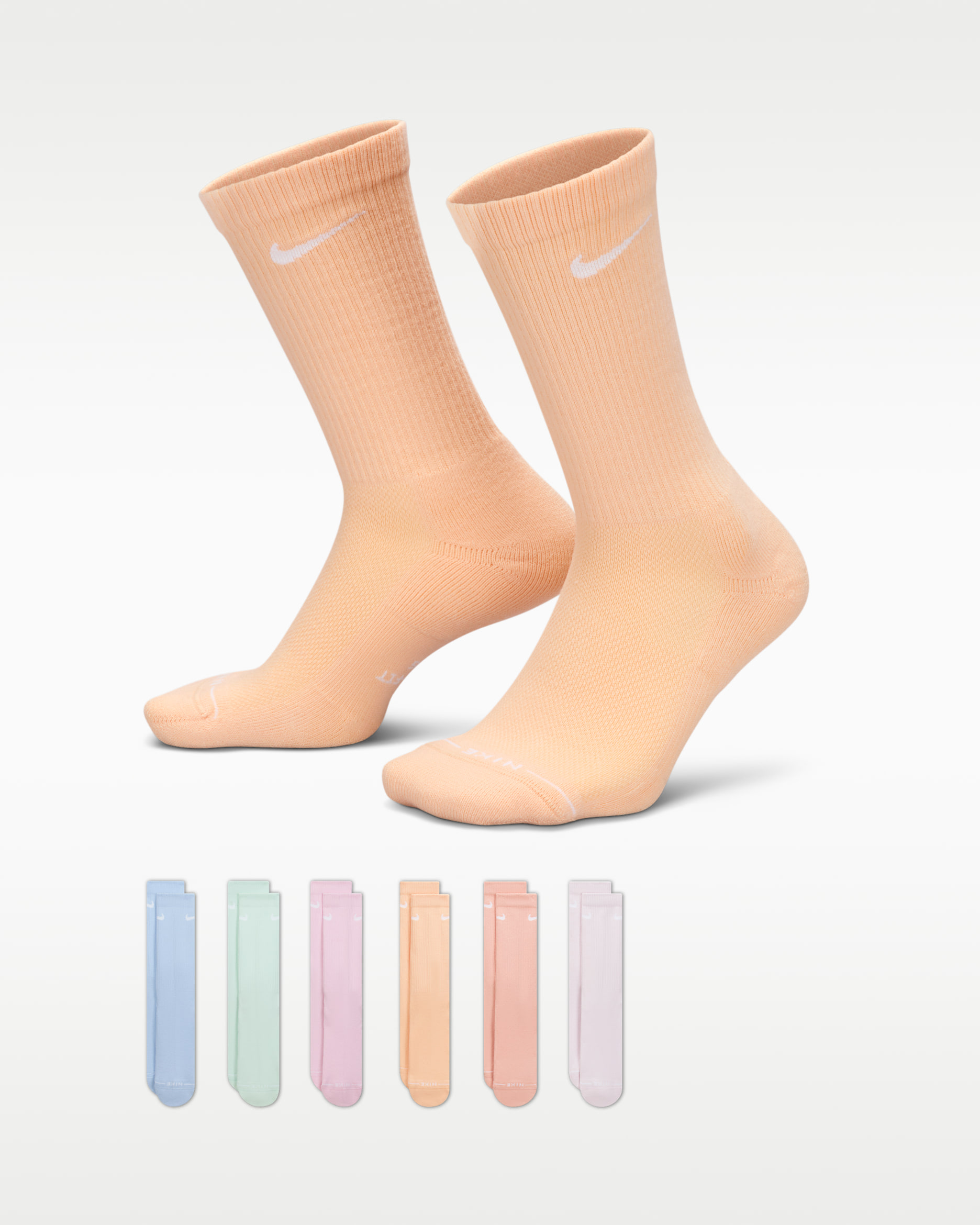 Nike Everyday Elevated Crew Socks (6 Pairs) - Multi-Colour