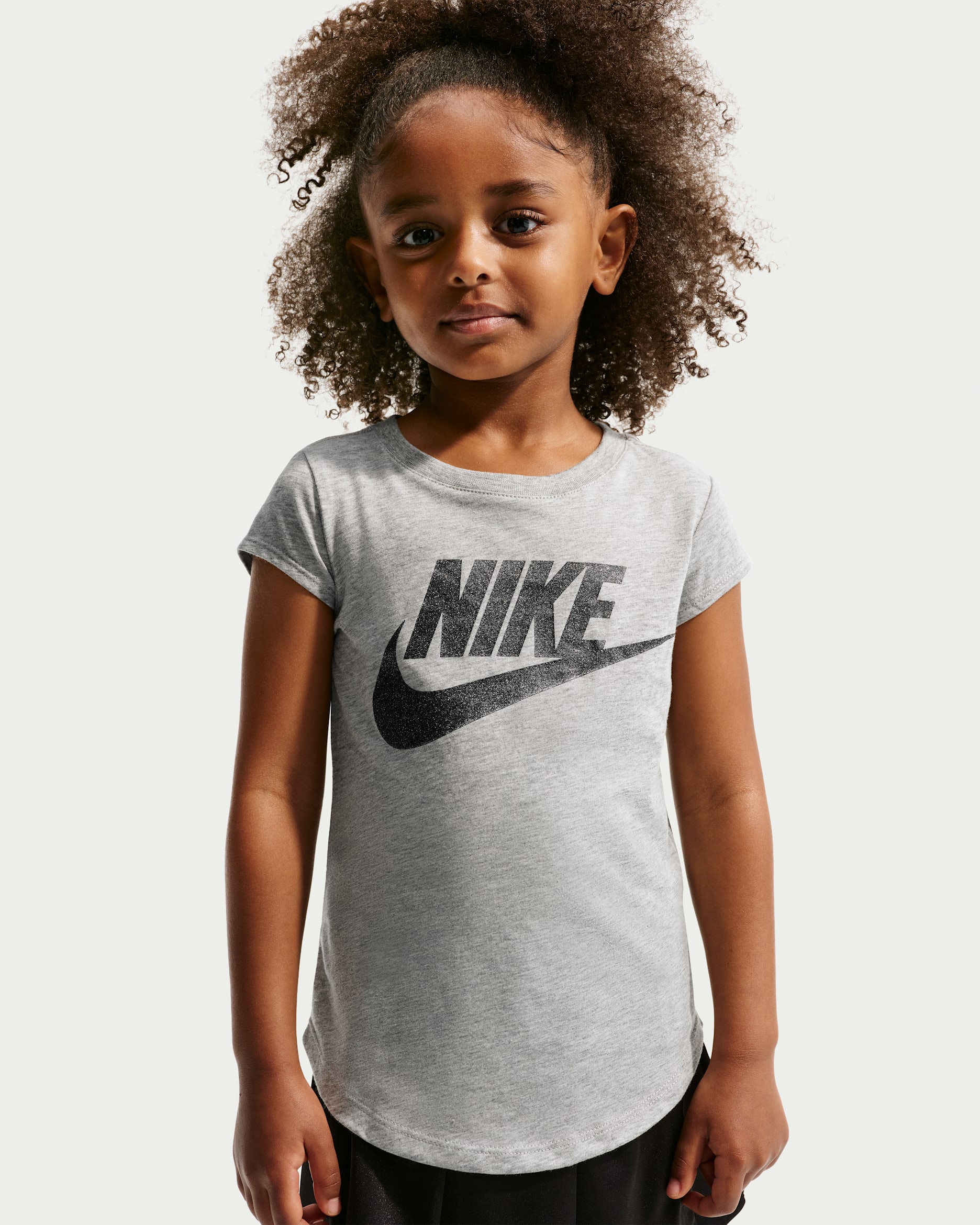 Nike Younger Kids' Futura T-Shirt - Dark Grey Heather