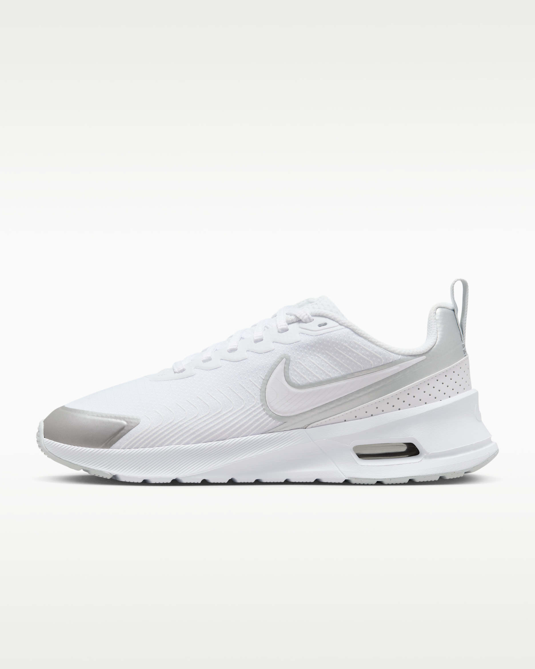 Nike Air Max Nuaxis Women's Shoes - White/Pure Platinum/Metallic Silver/White
