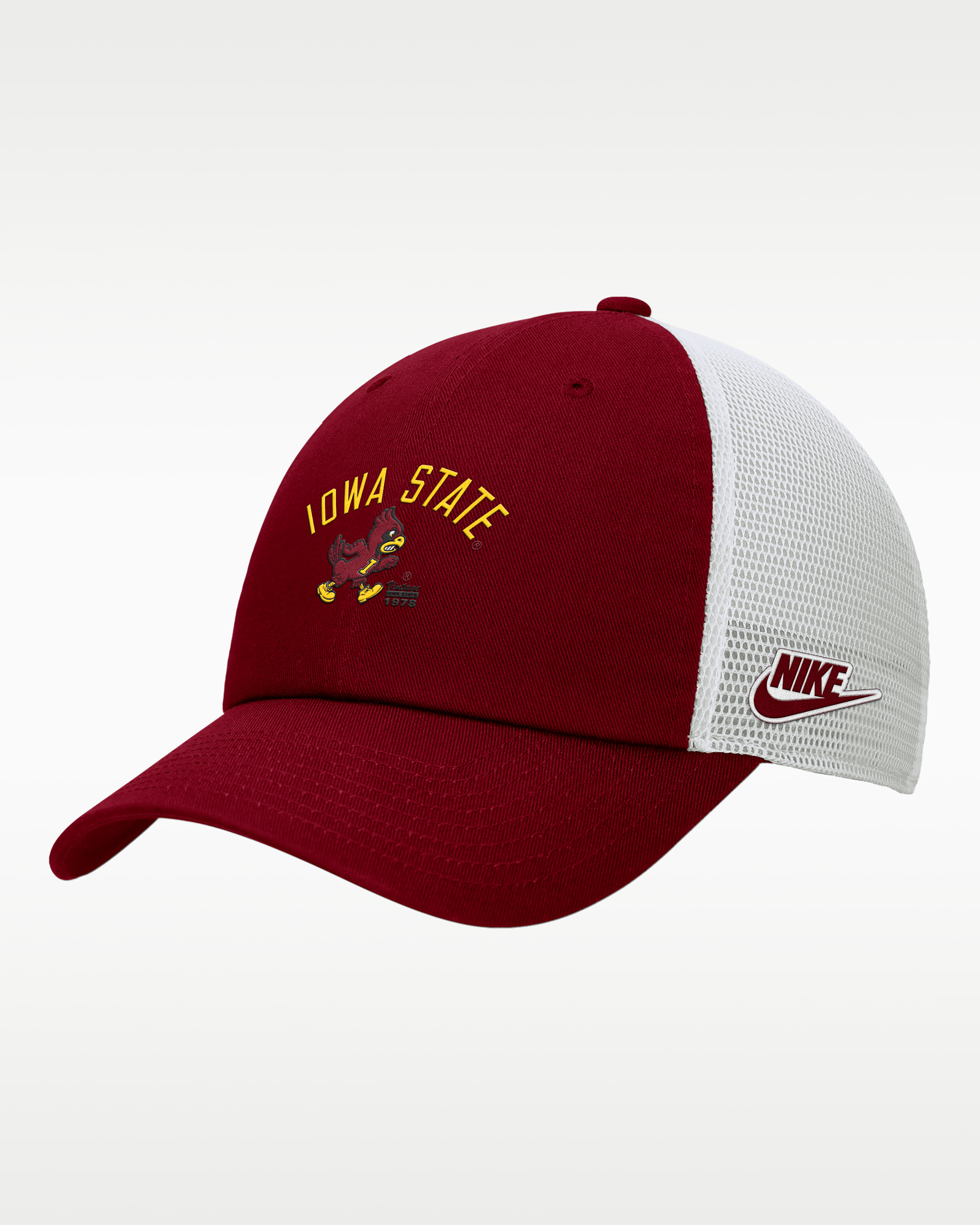 Nike College (Iowa State) Unstructured Trucker Cap - Team Crimson