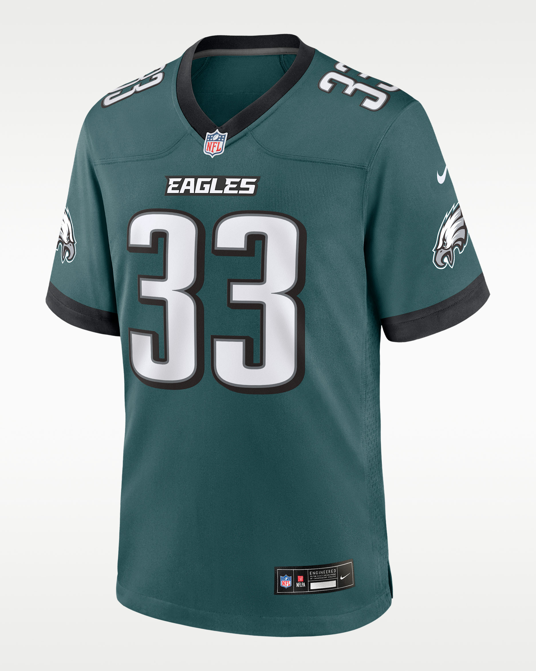 Jersey Nike de la NFL Game para hombre Cooper DeJean Philadelphia Eagles - Verde