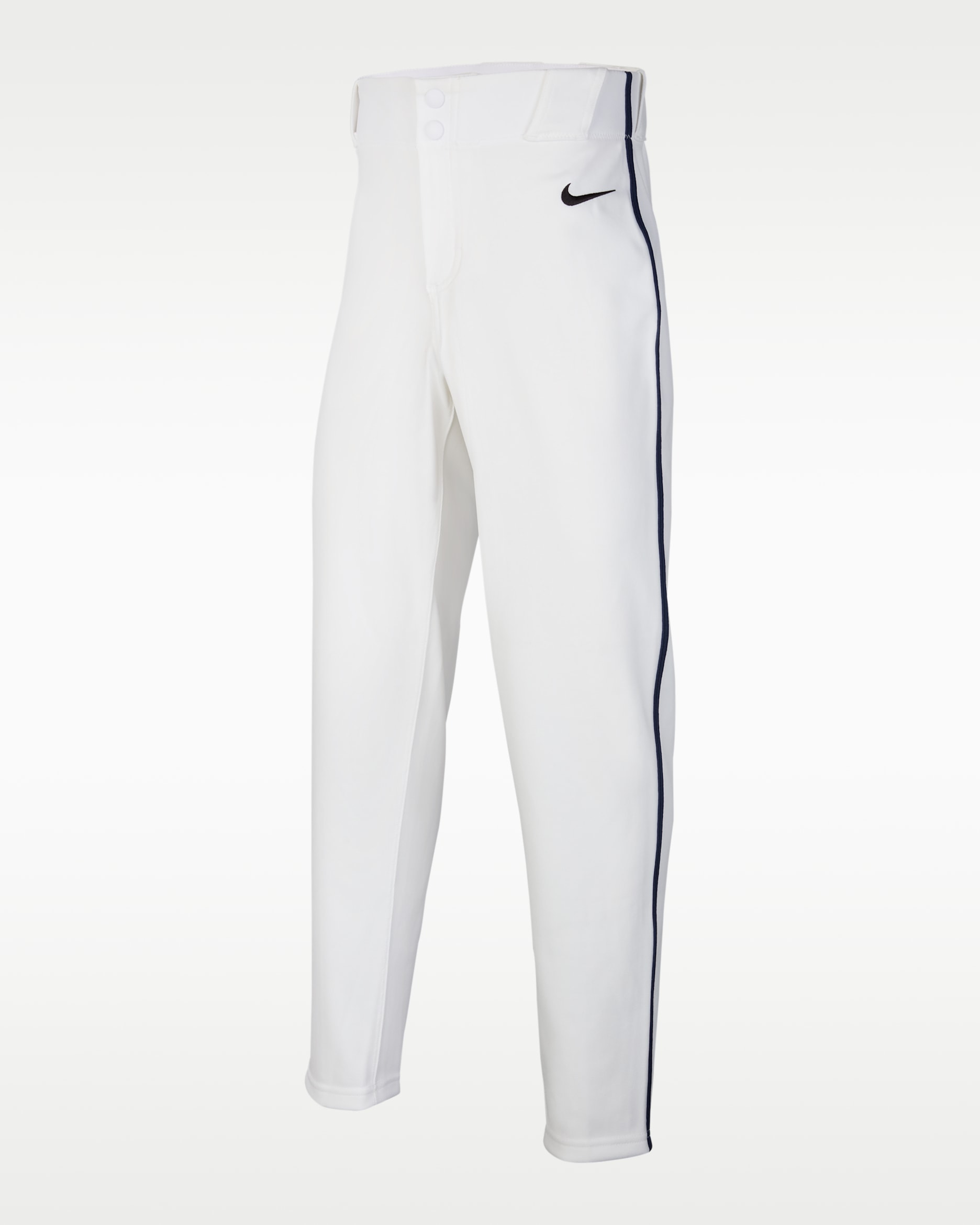 Nike Vapor Select 2 Big Kids' Piped Baseball Pants - White/Midnight Navy/Black