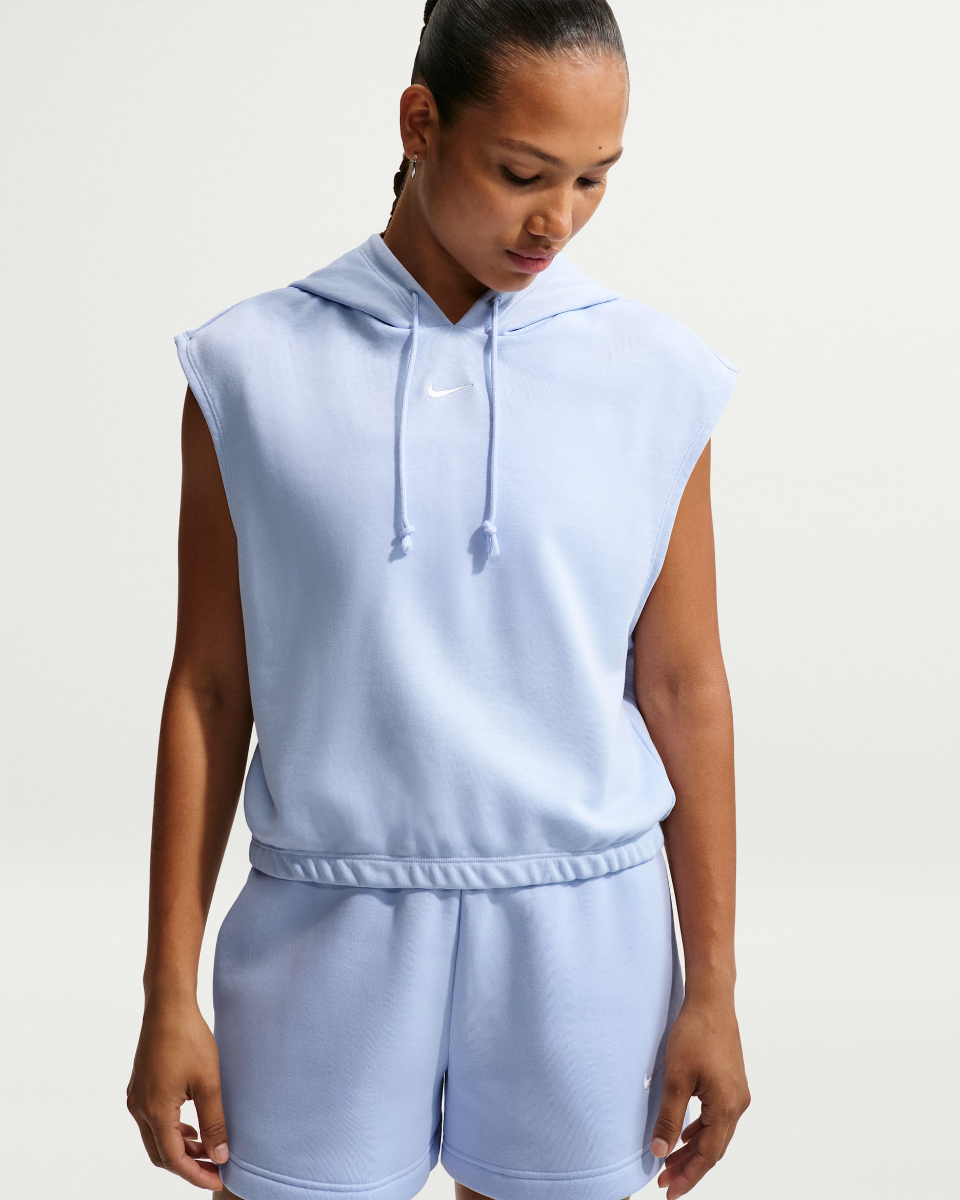 Nike Sportswear Phoenix Fleece Women's Sleeveless Top - Hydrogen Blue/Sail
