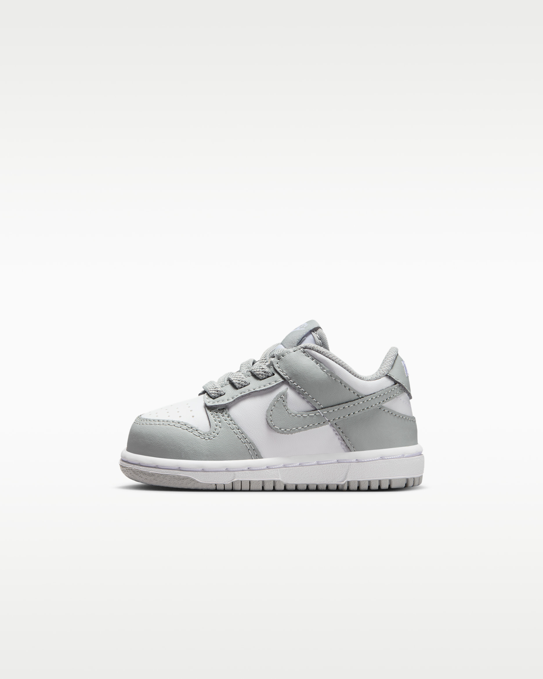 Nike Dunk Low Sabatilles - Nadó i infant - Blanc/Blanc/Light Smoke Grey