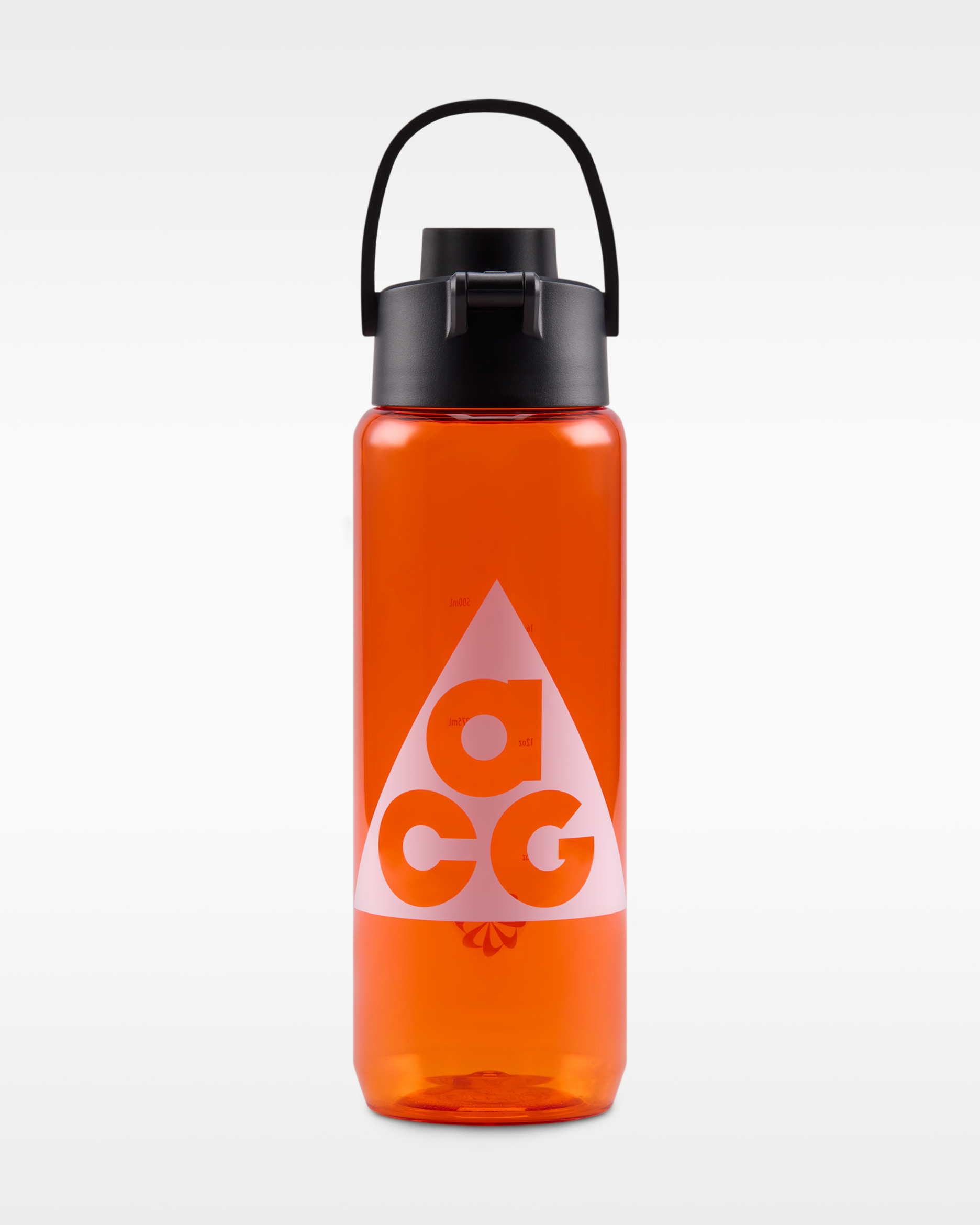 Botella Tritan Chug Nike Recharge (700 ml) - Naranja seguridad/Negro/Blanco cumbre