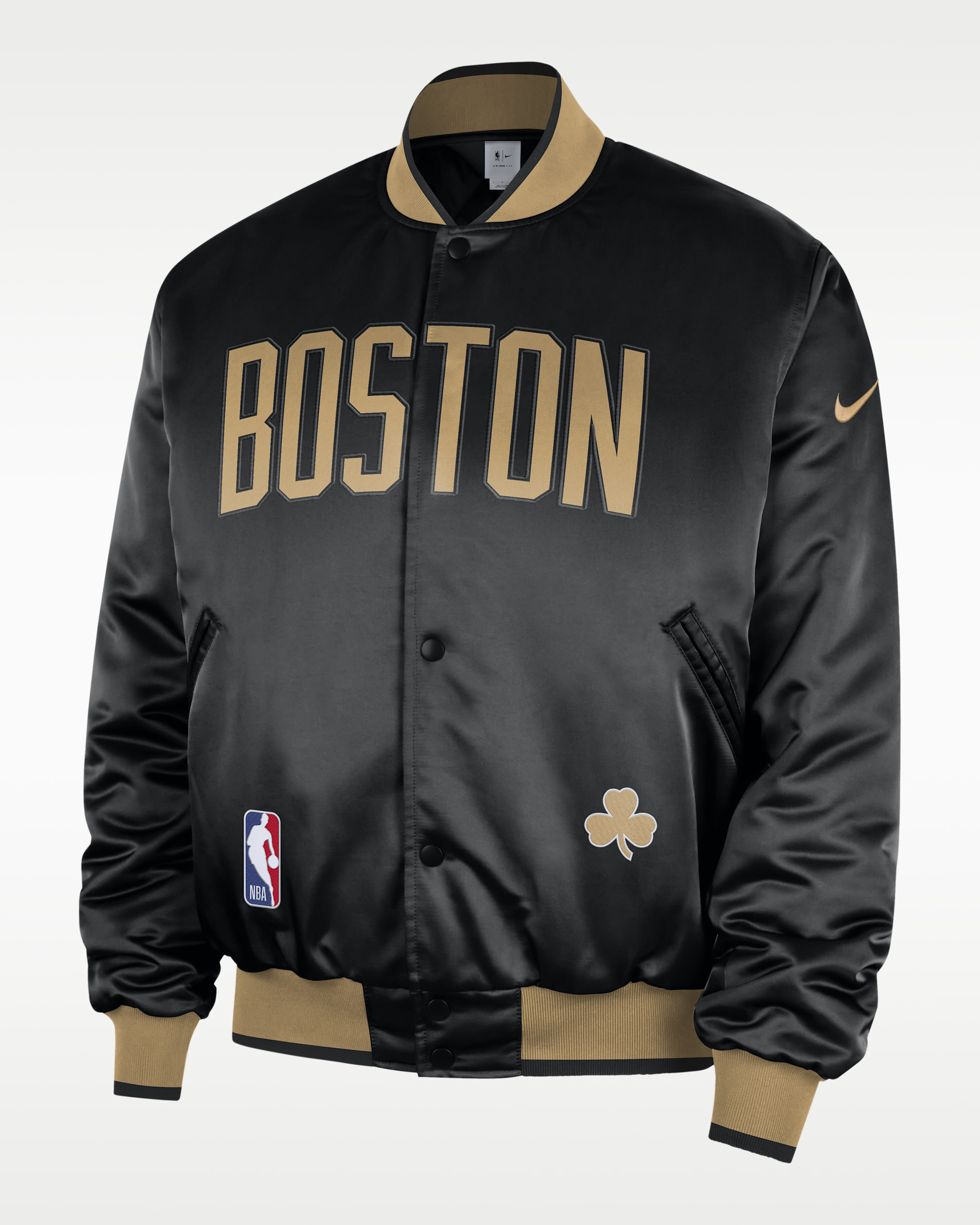 Boston Celtics City Edition Men's Nike NBA Premium Jacket - Black