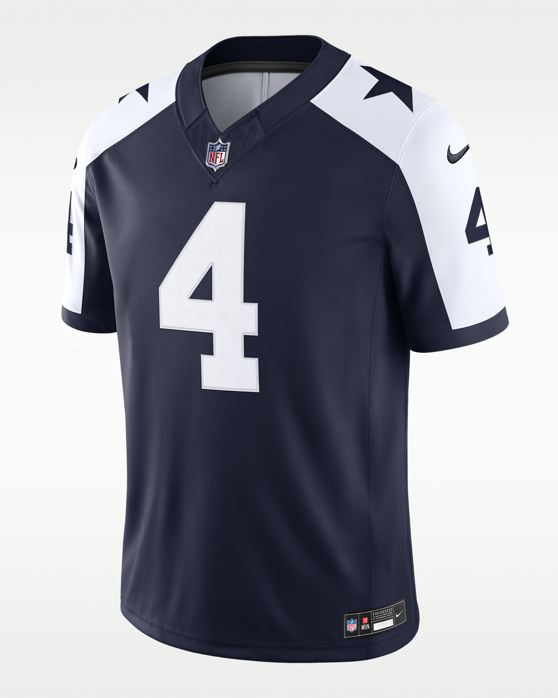 Jersey Nike Dri-FIT de la NFL Limited para hombre Dak Prescott Dallas Cowboys - Azul marino