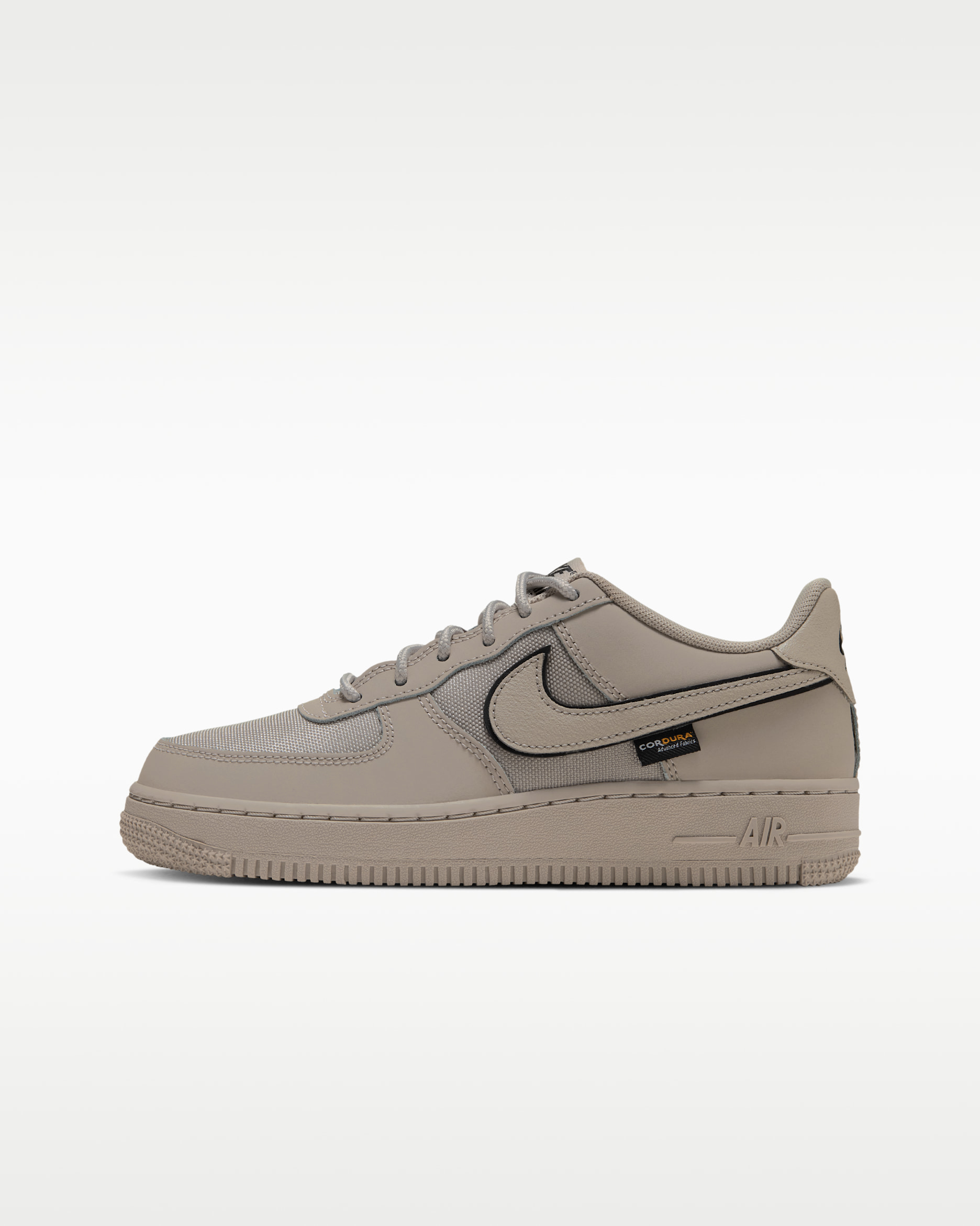 Nike Air Force 1 Low LV8 Schuh (ältere Kinder) - Cream II/Schwarz/Cream II