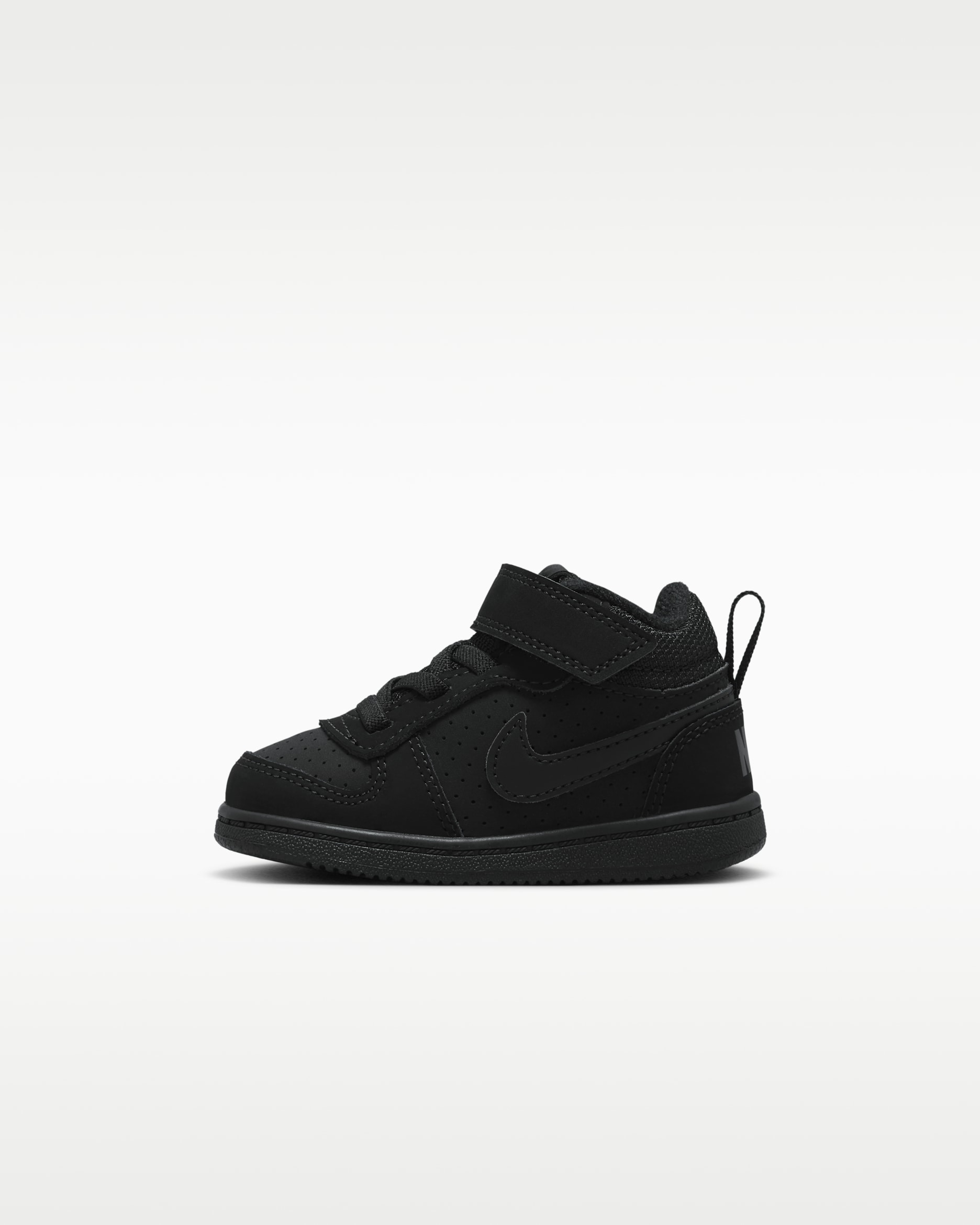 Nike Court Borough Mid sko til sped-/småbarn - Svart/Svart