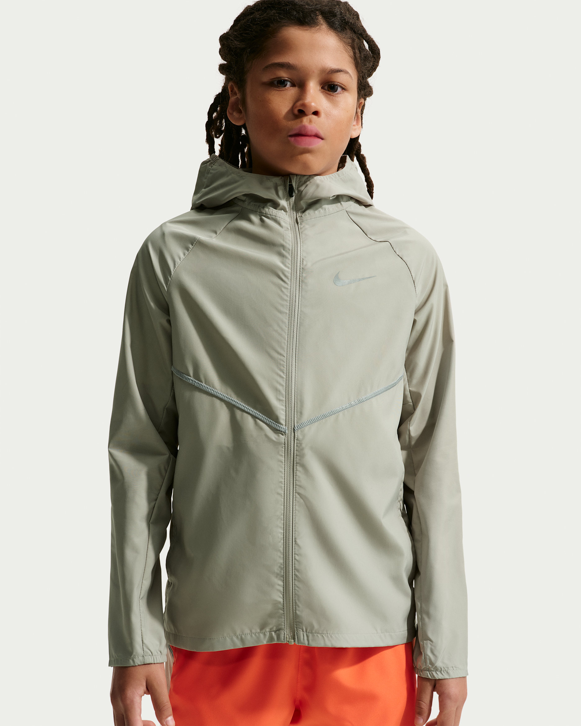 Nike Miler Kids' Repel UV Training Jacket - Spruce Fog