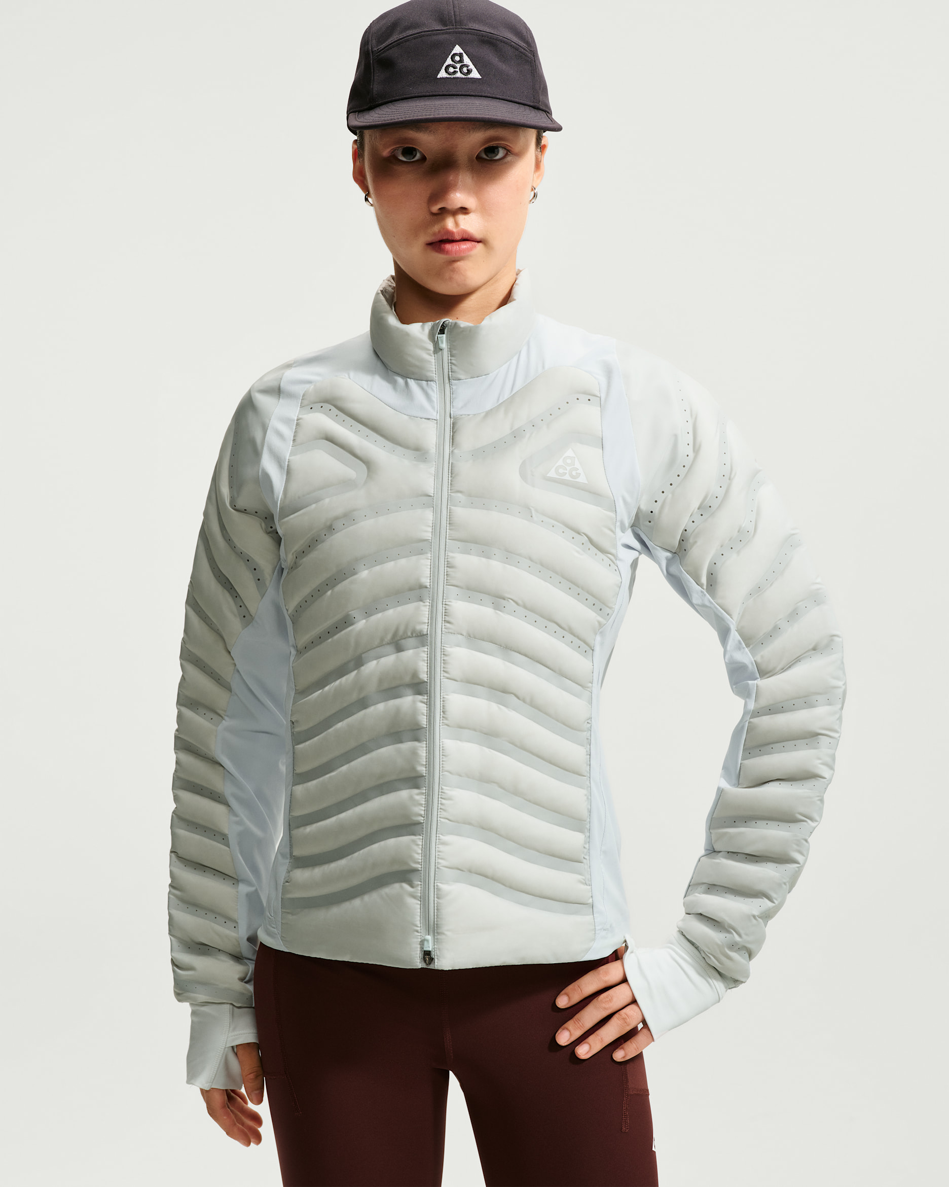 ACG Lava Loft Women's Therma-FIT Trail-Running Jacket - Light Silver/Pure Platinum/Light Silver/Summit White