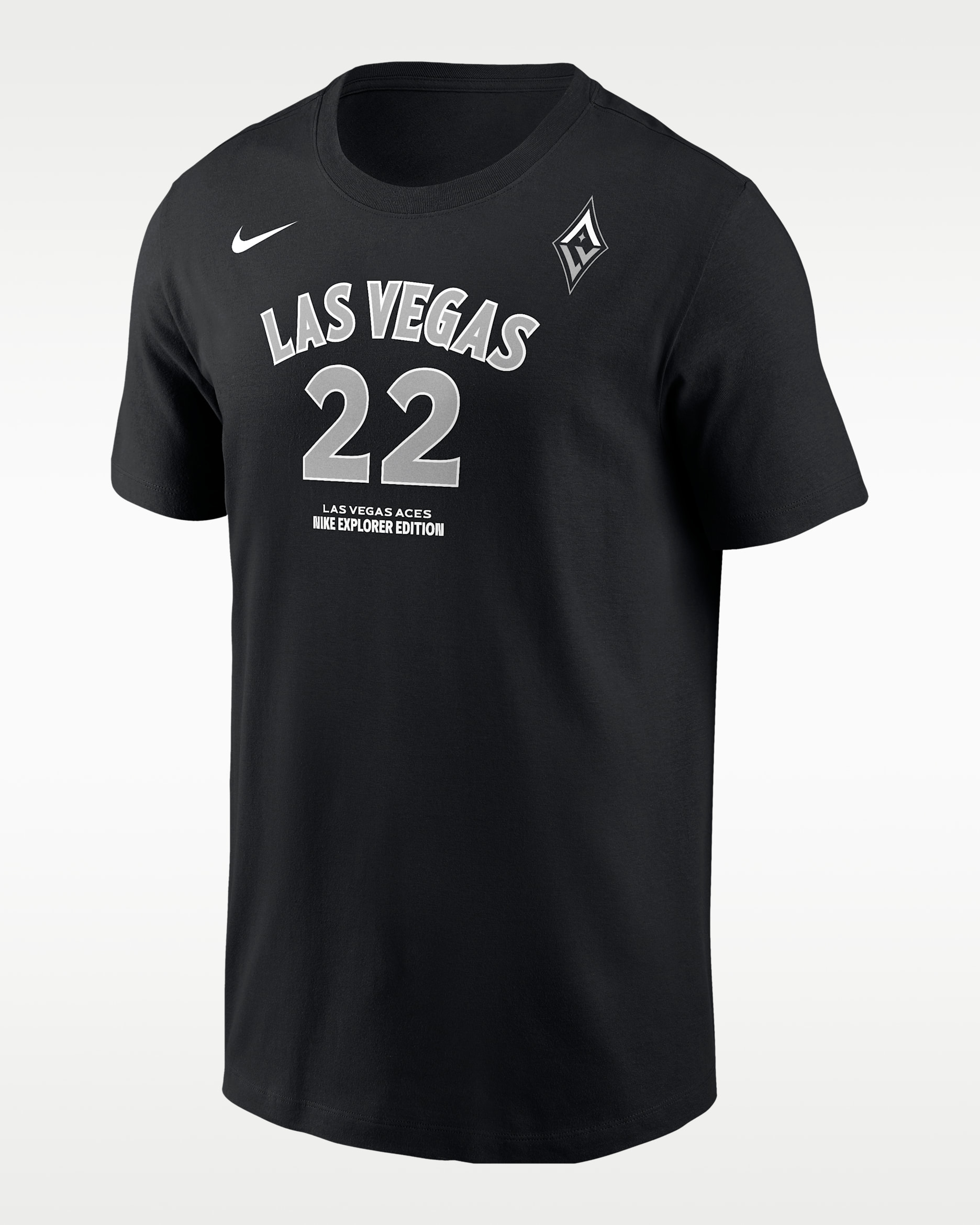 A'ja Wilson Las Vegas Aces Men's Nike WNBA T-Shirt - Black