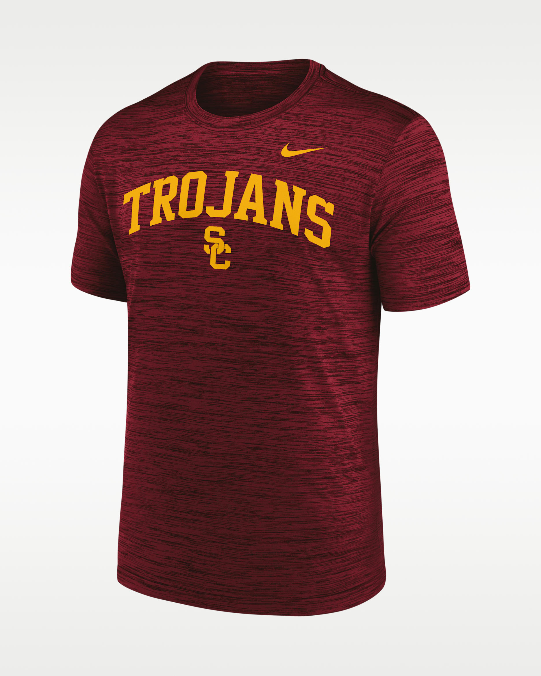 USC Primetime Arch Logo Velocity Men's Nike Dri-FIT College T-Shirt - Cardinal Red