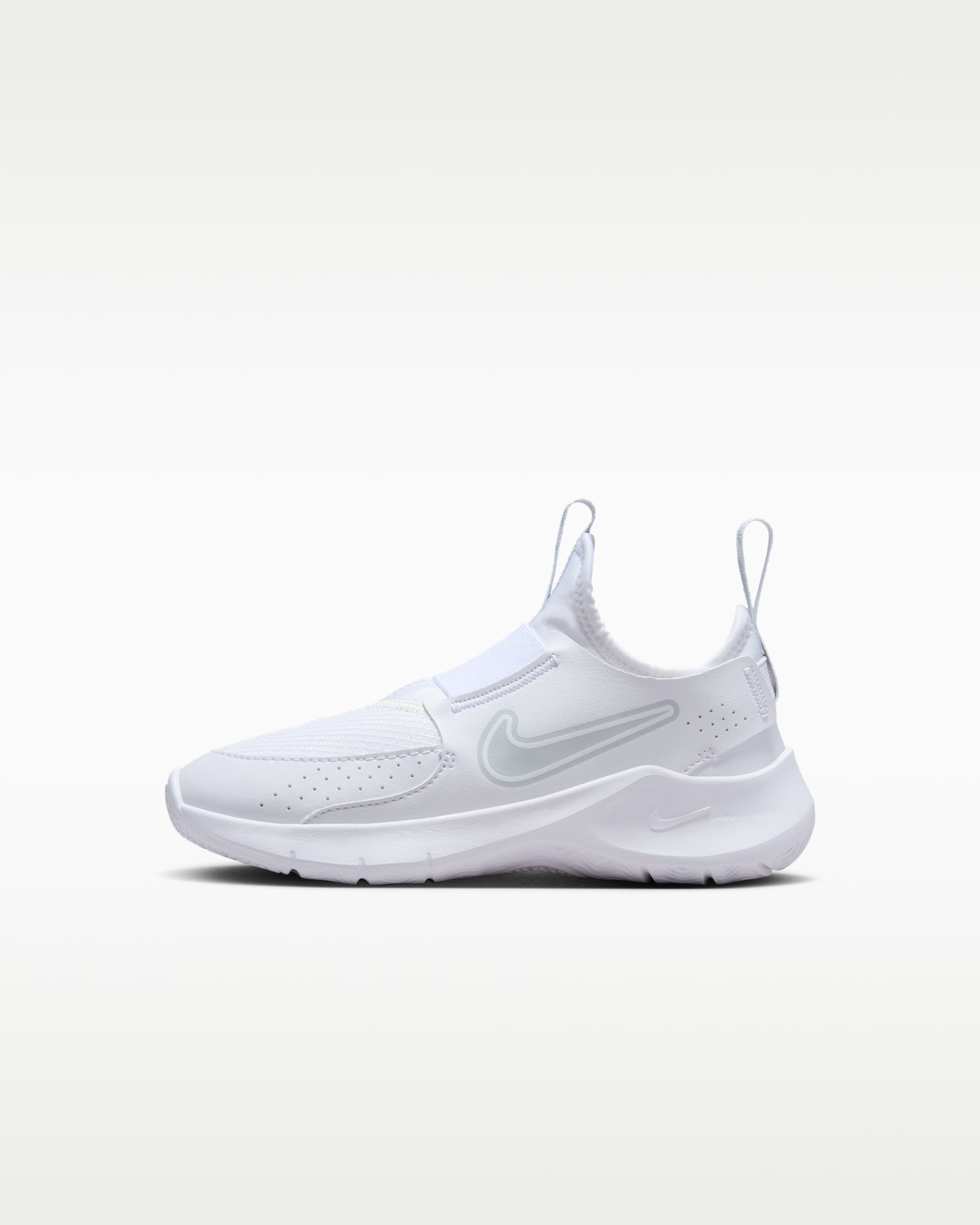 Nike Flex Runner 3 Younger Kids' Shoes - White/White/Pure Platinum