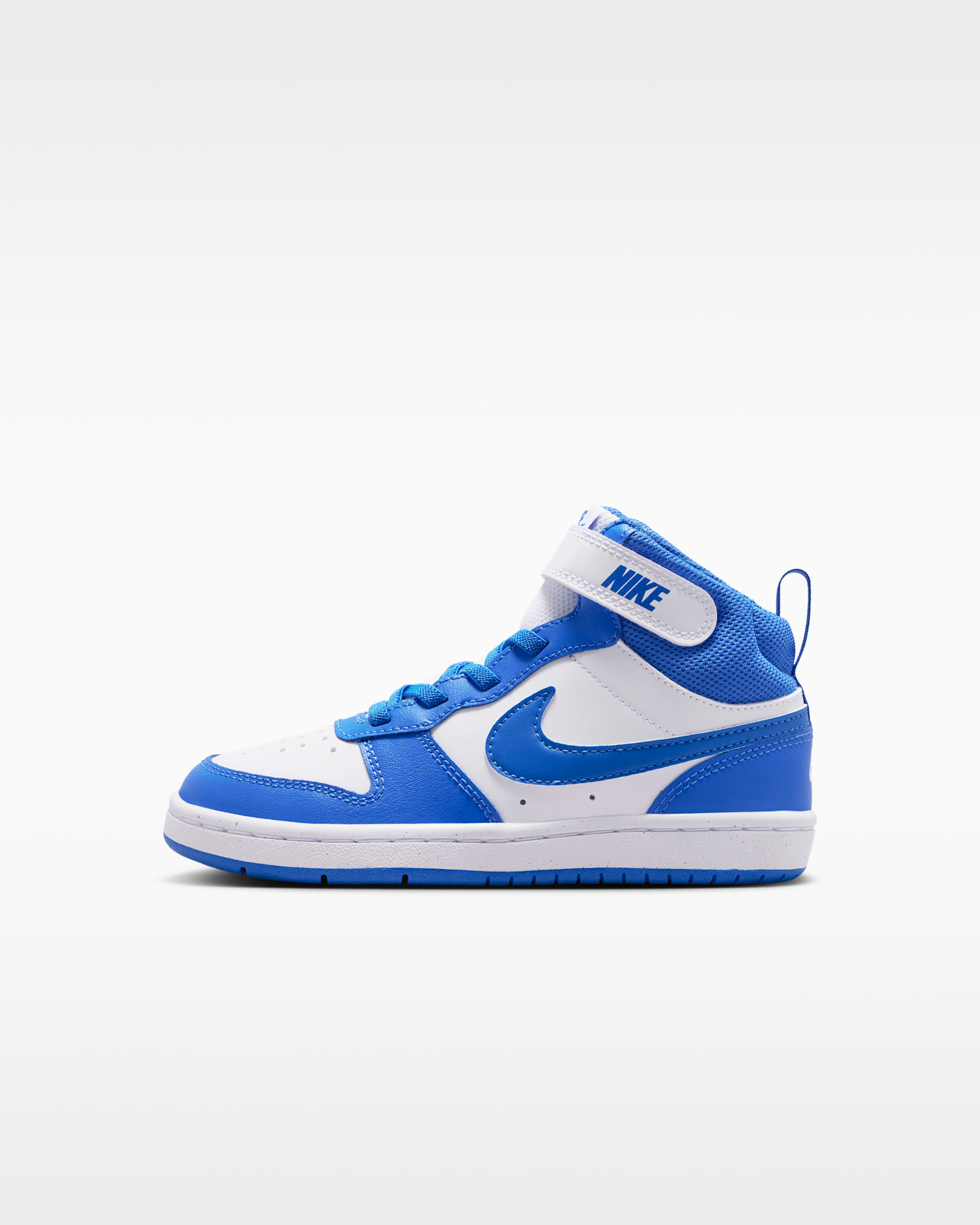 Nike Court Borough Mid 2 Little Kids' Shoes - White/Blue Crystal/White/Blue Crystal