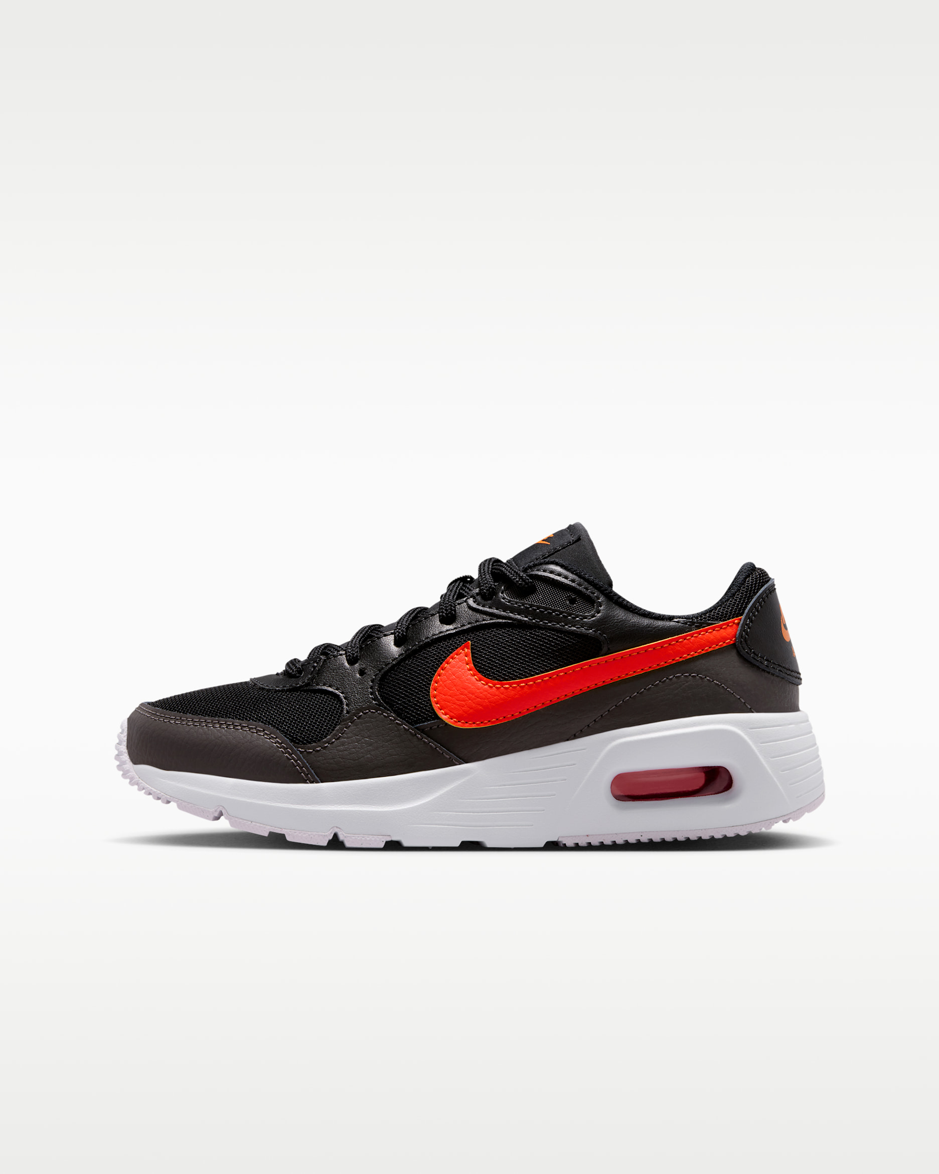 Tenis para niños grandes Nike Air Max SC - Negro/Ceniza medio/Naranja team