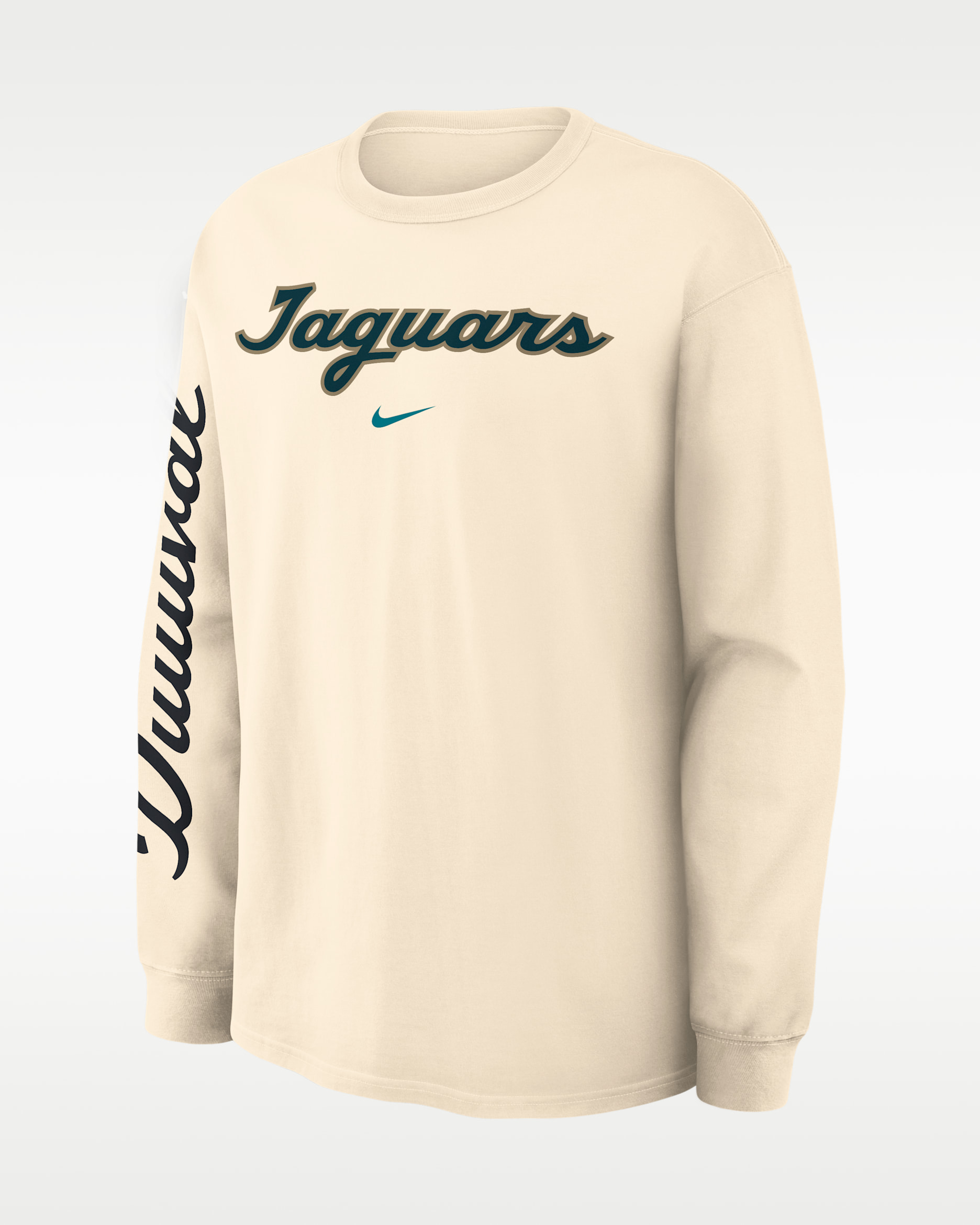 Playera de manga larga Nike de la NFL para hombre Jacksonville Jaguars Rivalries Collection Max90 - Natural