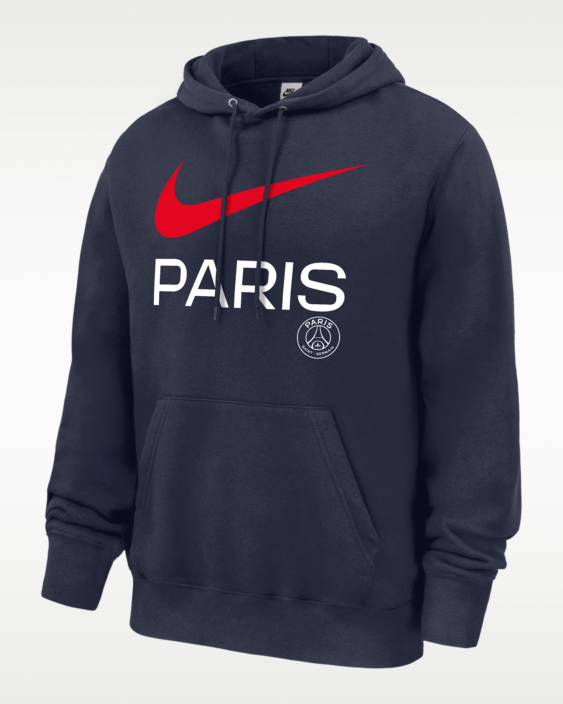 Paris Saint-Germain Club Fleece Men's Nike Pullover Hoodie - College Navy
