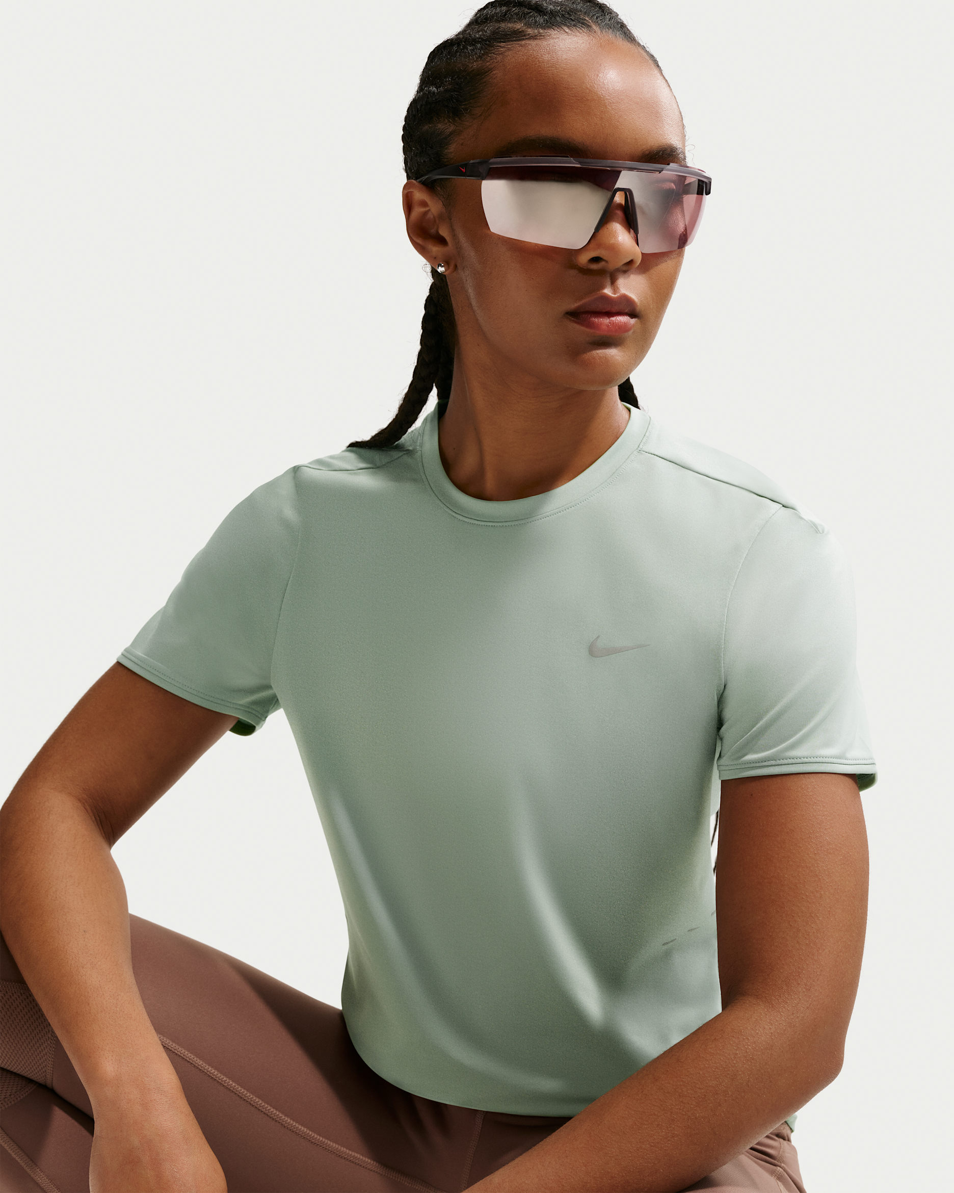 Playera de correr de manga corta Dri-FIT para mujer Nike Swift - Vapor