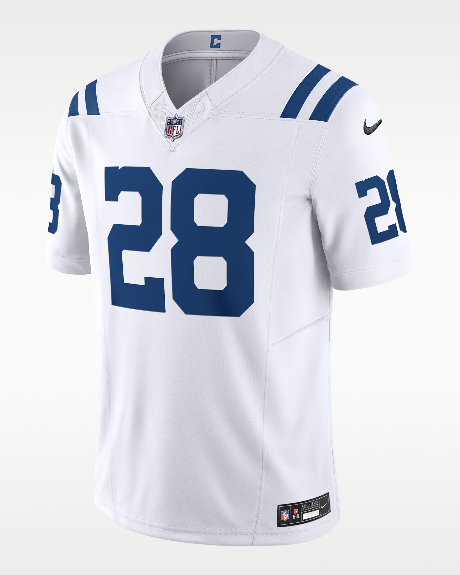 Jersey de fútbol americano Nike Dri-FIT de la NFL Limited para hombre Jonathan Taylor Indianapolis Colts - Blanco