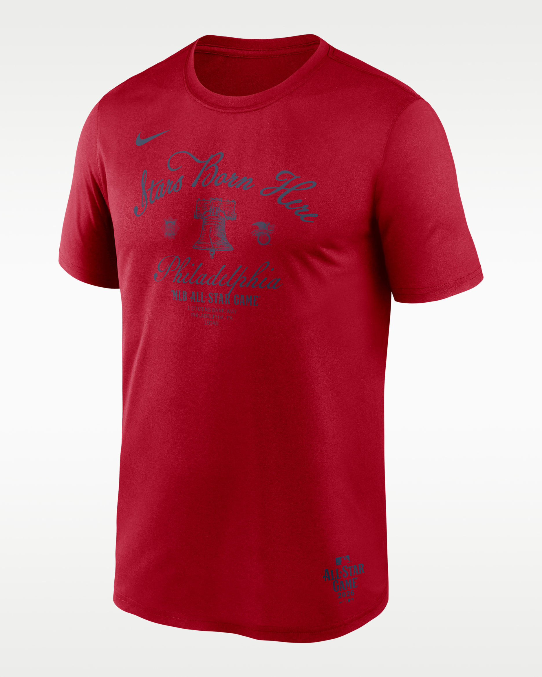 2026 All-Star Game Script Lockup Legend Men's Nike Dri-FIT MLB T-Shirt - Red