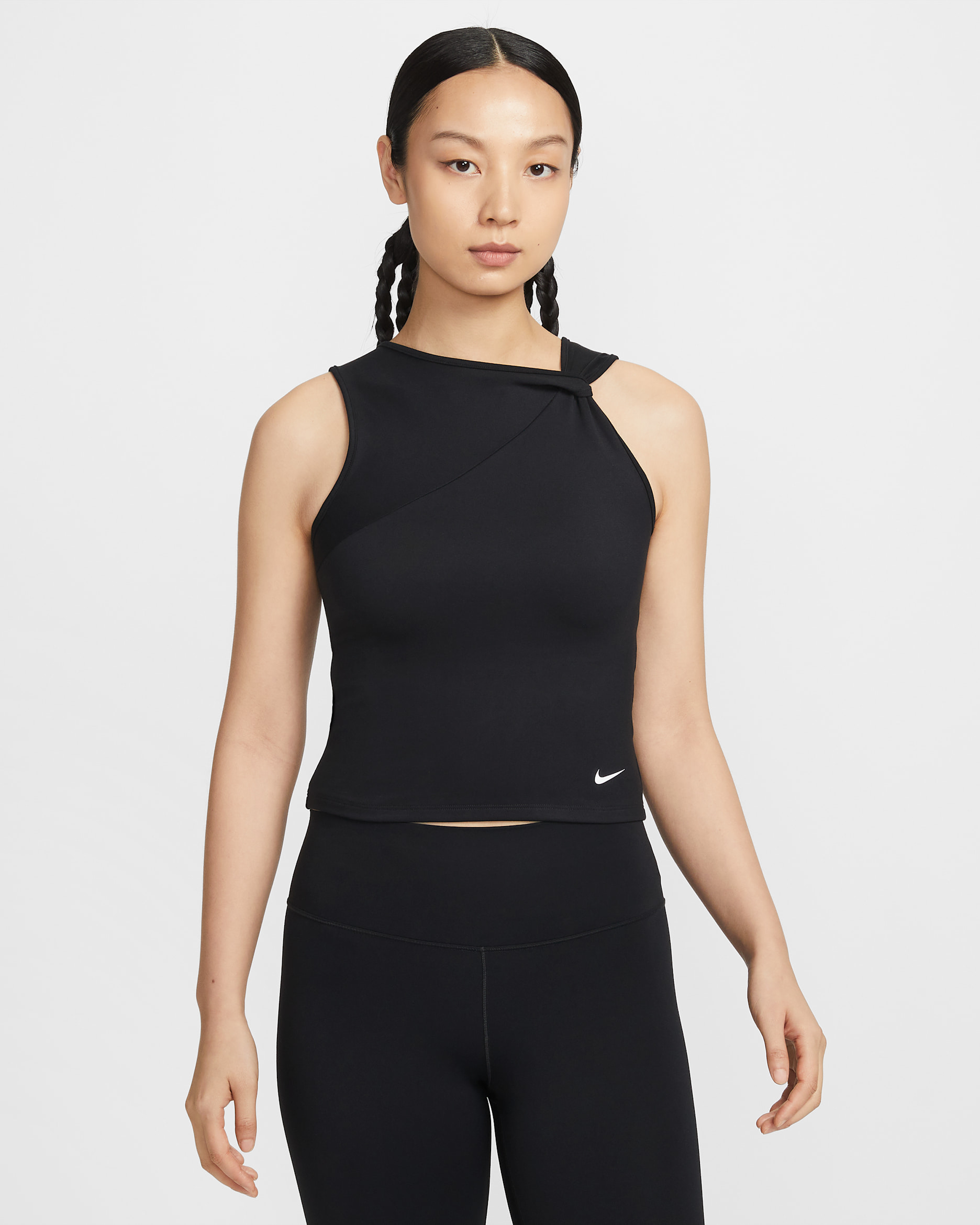 Nike One Women's Dri-FIT Tank Top - Black/White