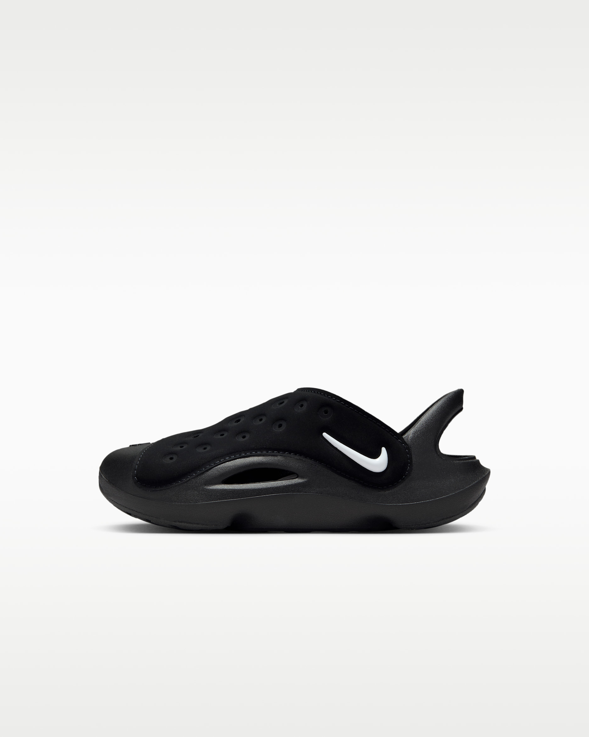 รองเท้าแซนดัลเด็กเล็ก Nike Aqua Swoosh - ดำ/Anthracite/ขาว