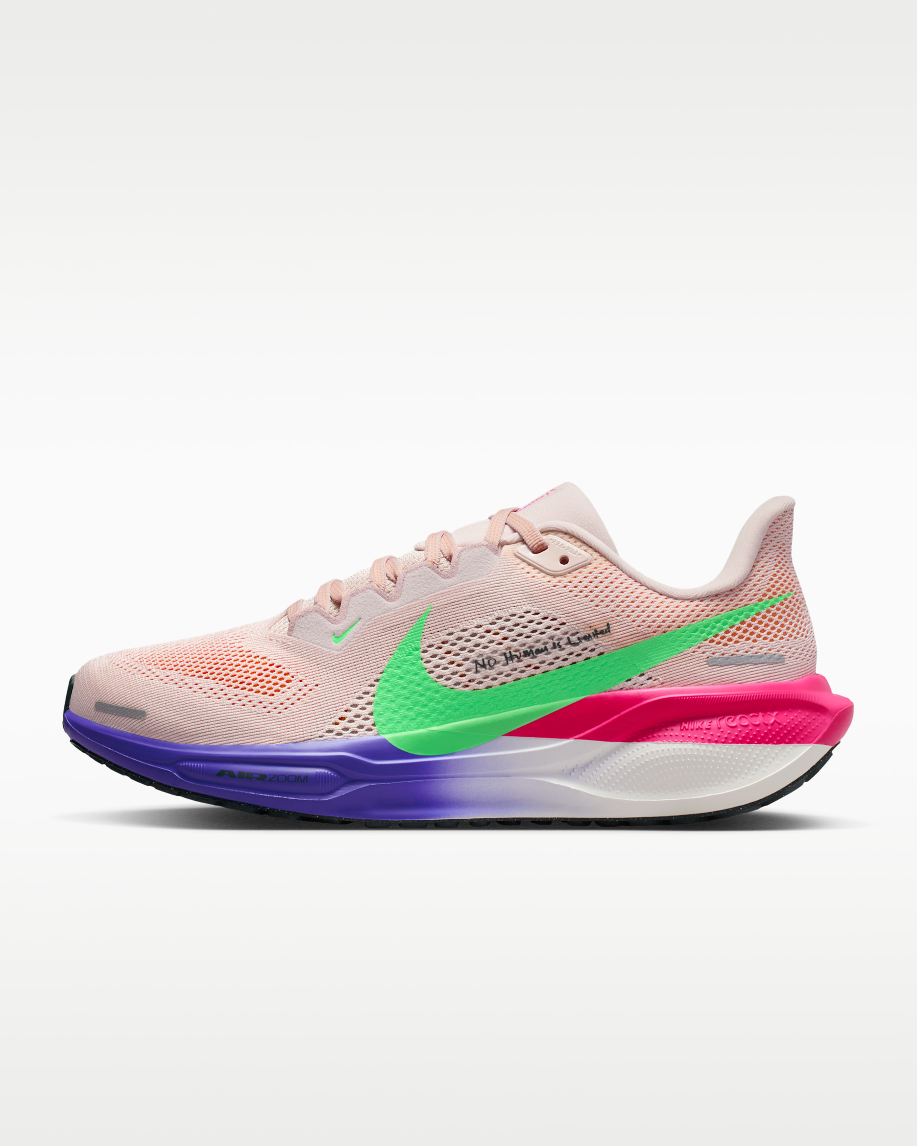 Nike Pegasus 41 "Eliud Kipchoge" Women's Road Running Shoes - Silt Red/Persian Violet/Fire Pink/Green Shock