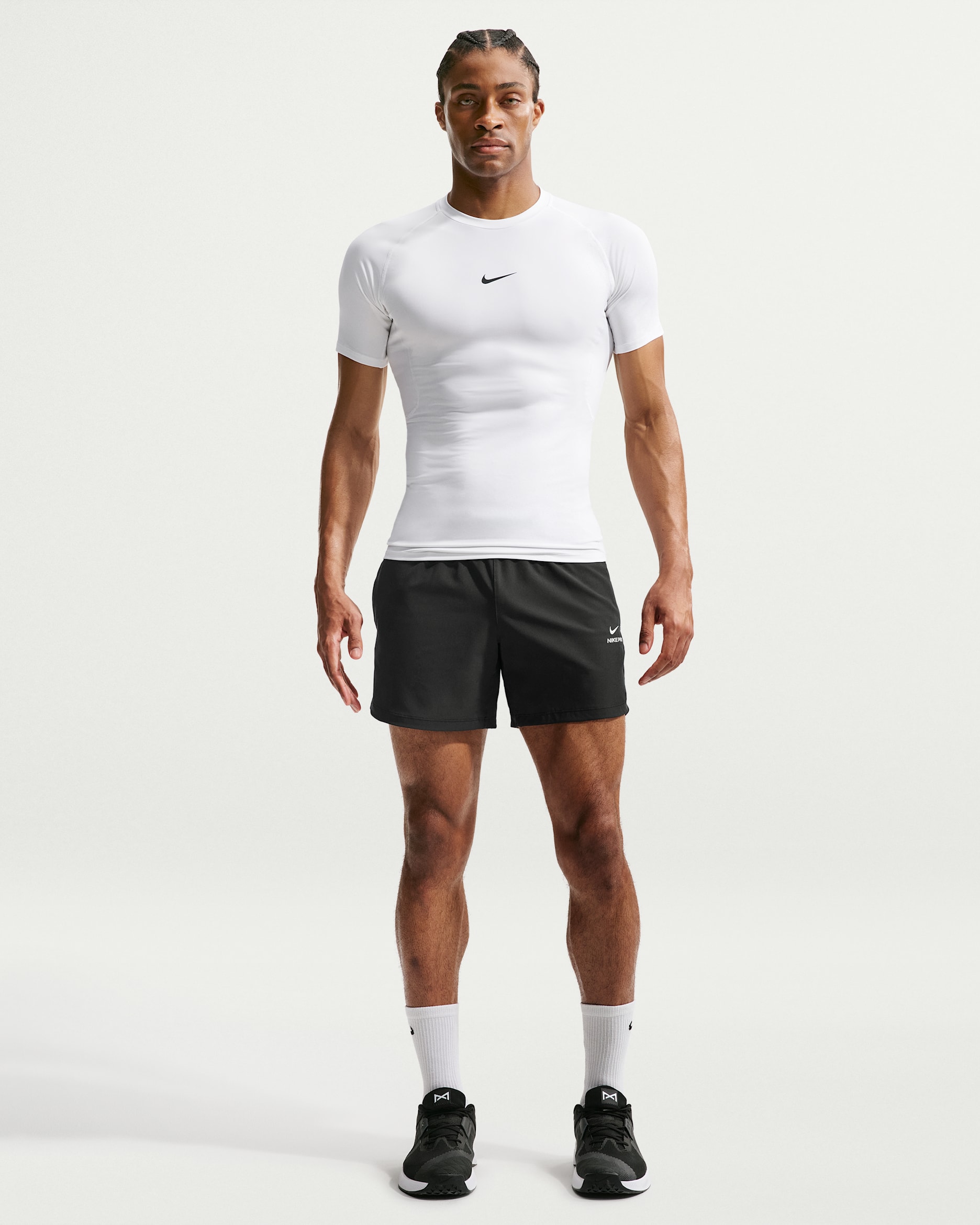 Nike Pro Training Men's Dri-FIT 15cm (approx.) Shorts - Black/White