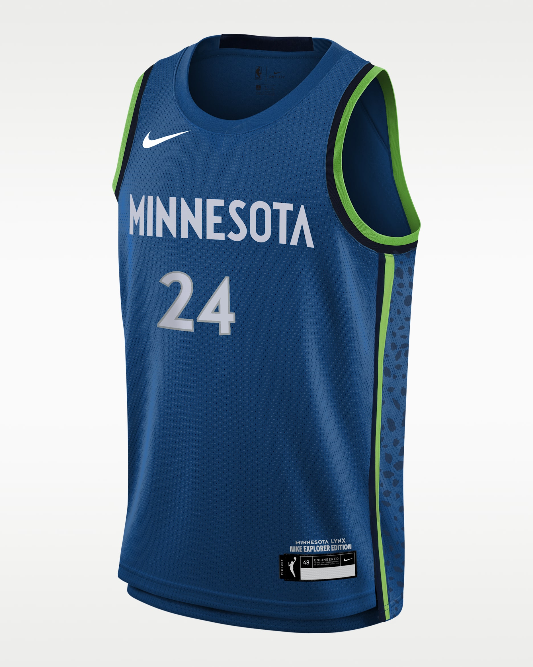 Napheesa Collier Minnesota Lynx Explorer Edition Big Kids' Nike WNBA Swingman Jersey - Blue