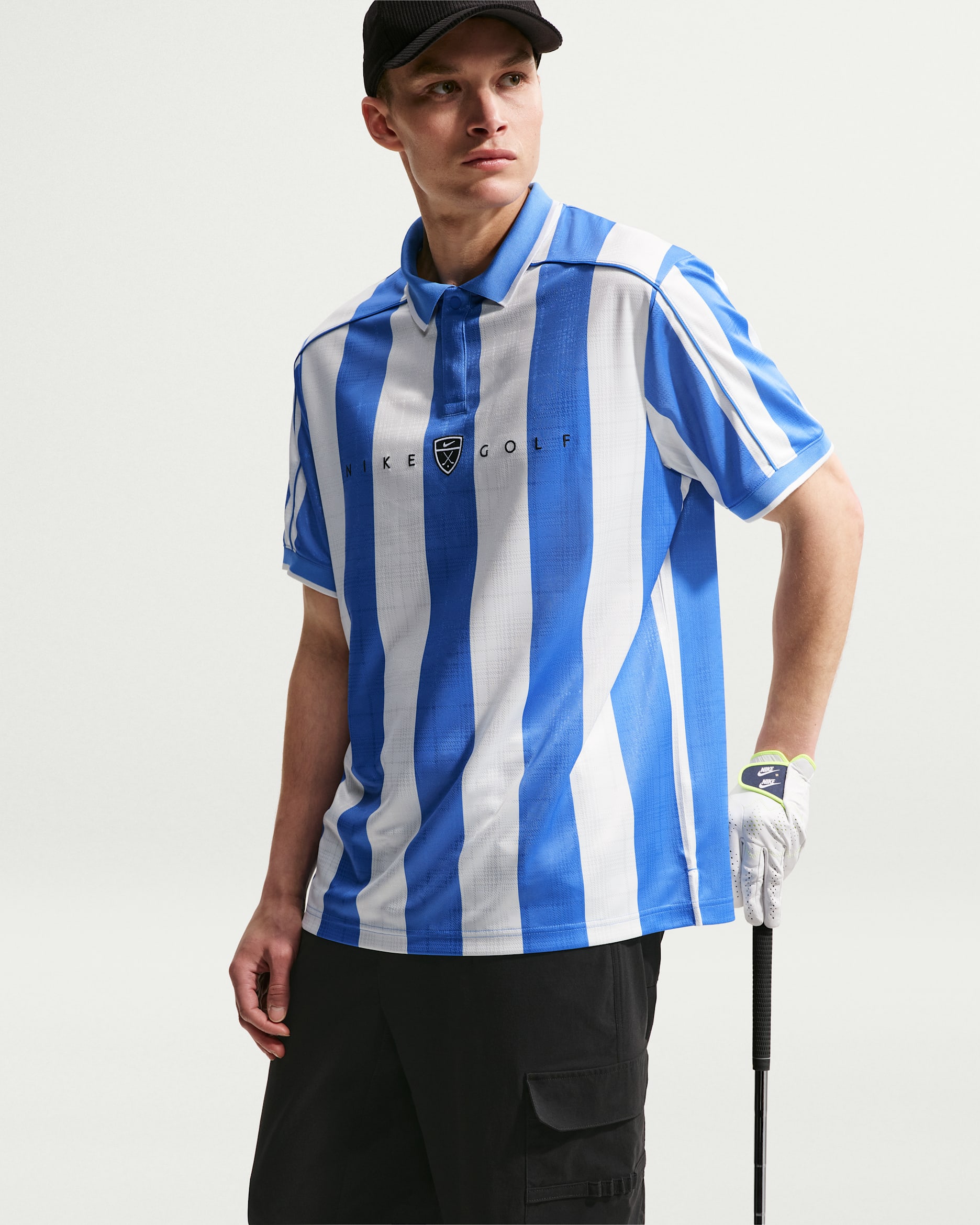 Nike Fairway Fresh Men's Dri-FIT Loose Short-Sleeve Golf Polo - Pacific Blue/Pacific Blue