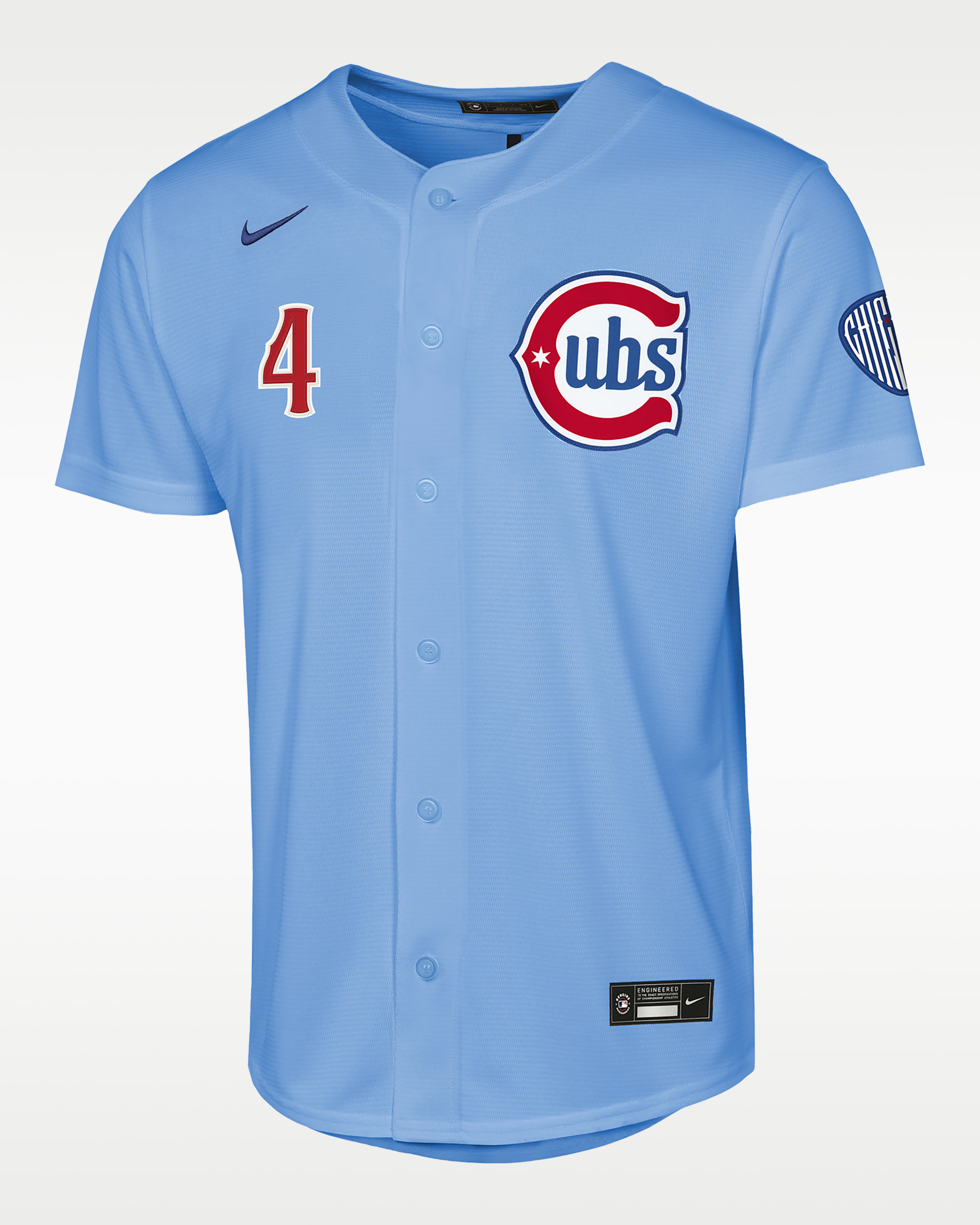 Pete Crow-Armstrong Chicago Cubs Big Kid's Nike MLB Stadium Jersey - Light Blue