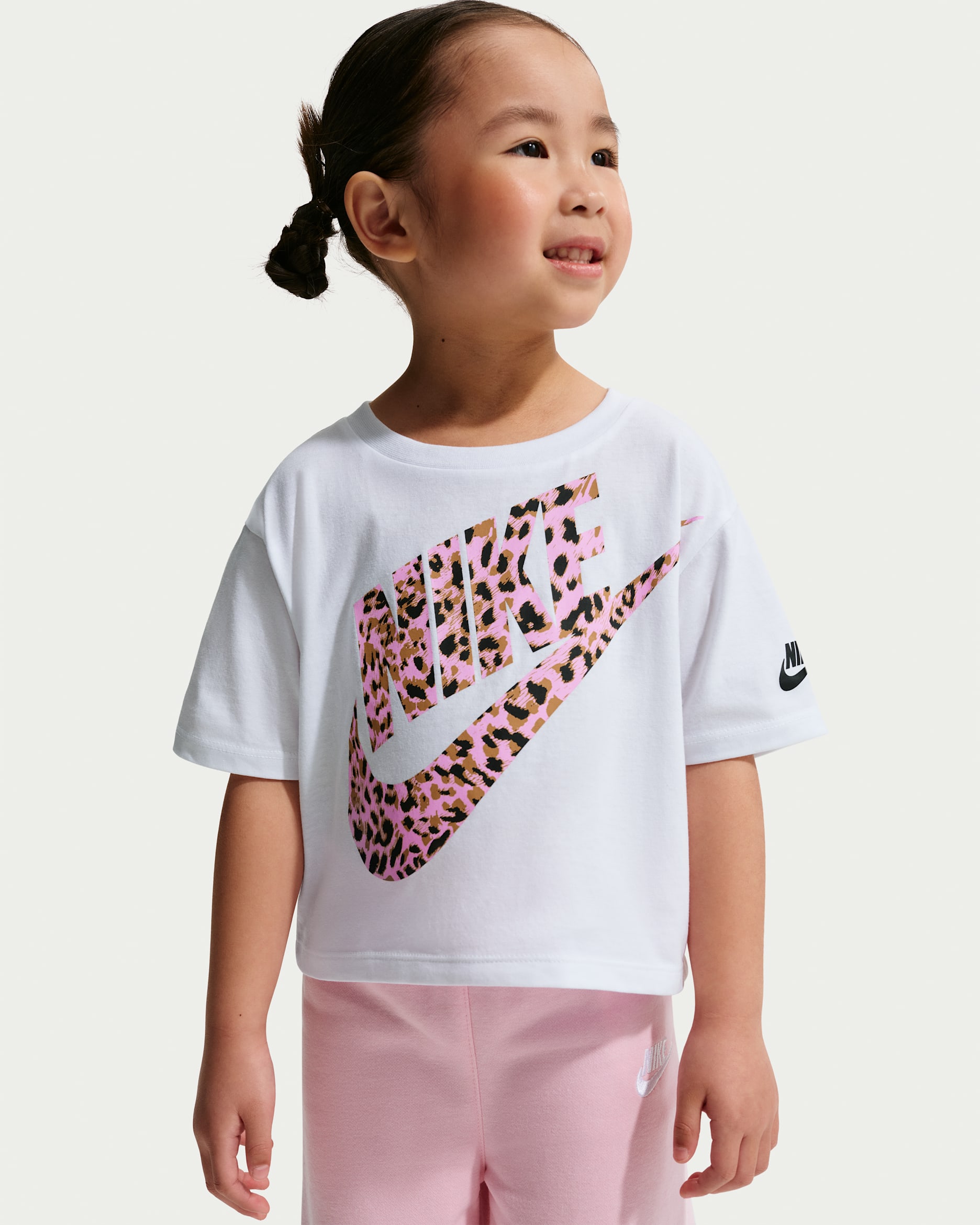 Nike Toddler Animal Print Tee - White