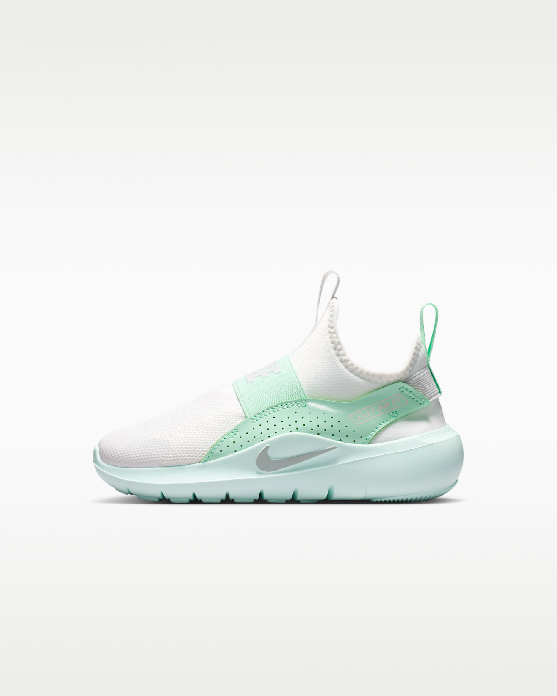 Nike Flex Runner 4 Younger Kids' Shoes - Summit White/Arctic Green/Barely Green/Photon Dust