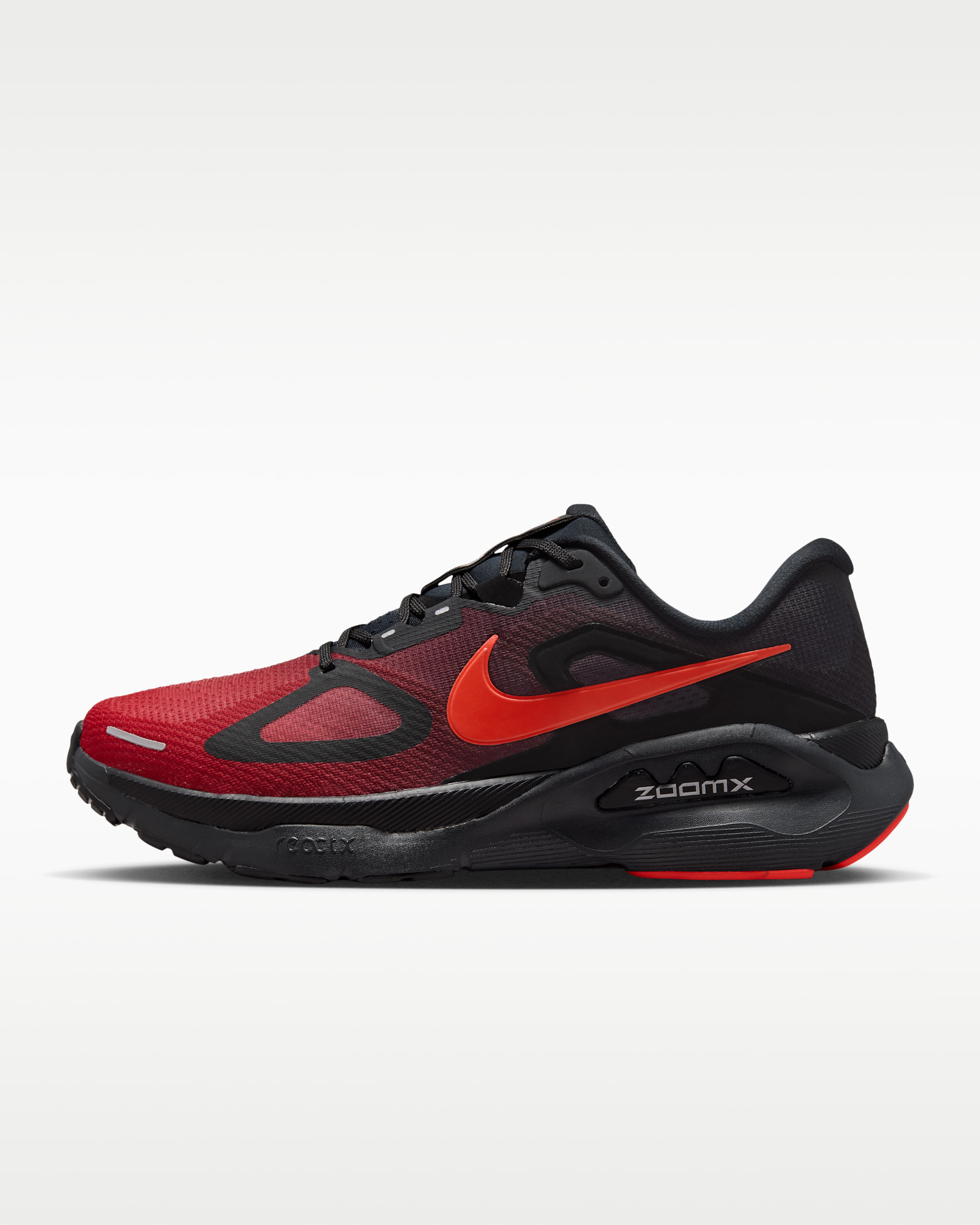 Nike Structure Plus Men's Road Running Shoes - Black/University Red/Dark Smoke Grey/Bright Crimson