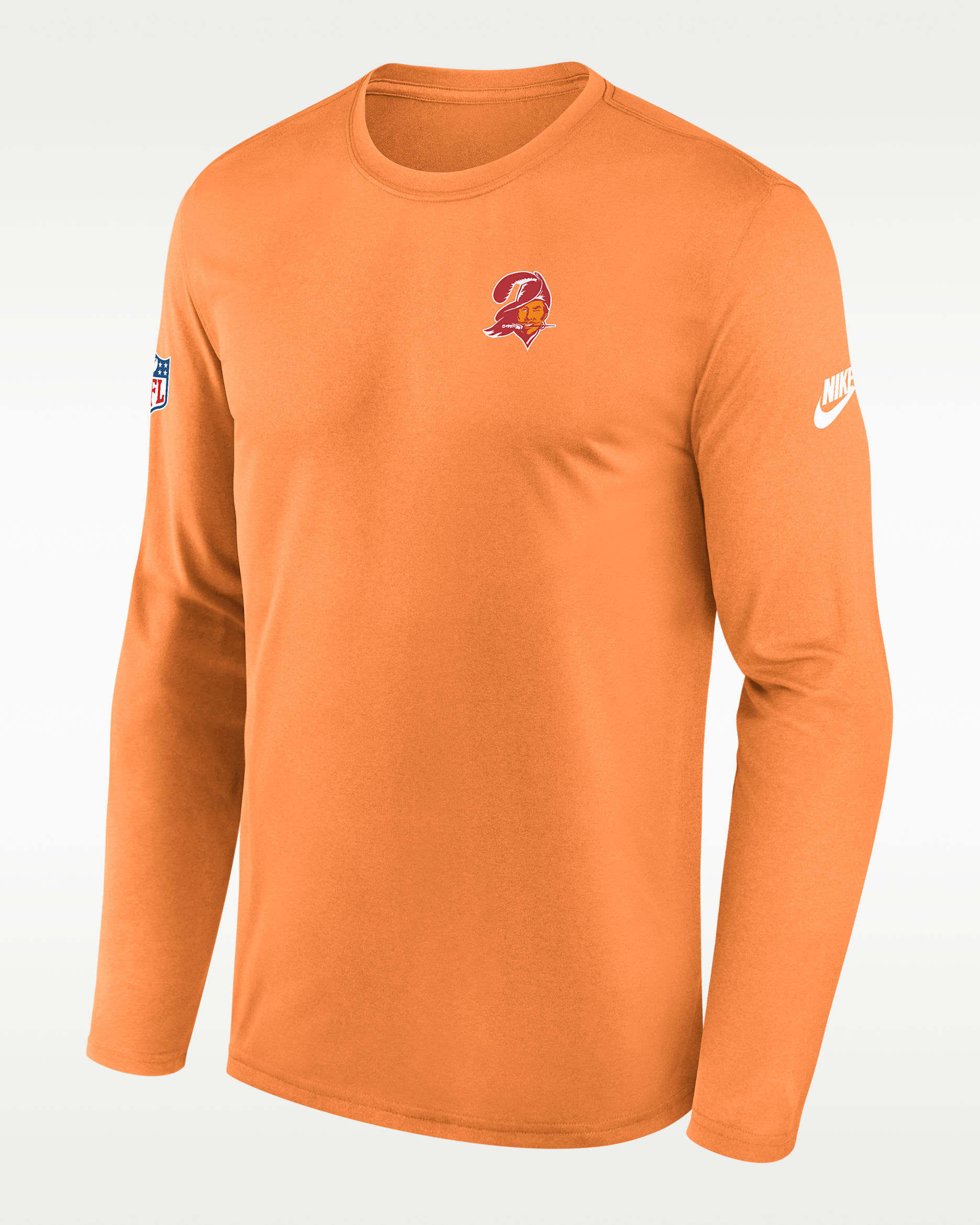 Tampa Bay Buccaneers Alt Legend Small Logo Men's Nike Dri-FIT NFL Long-Sleeve T-Shirt - Orange