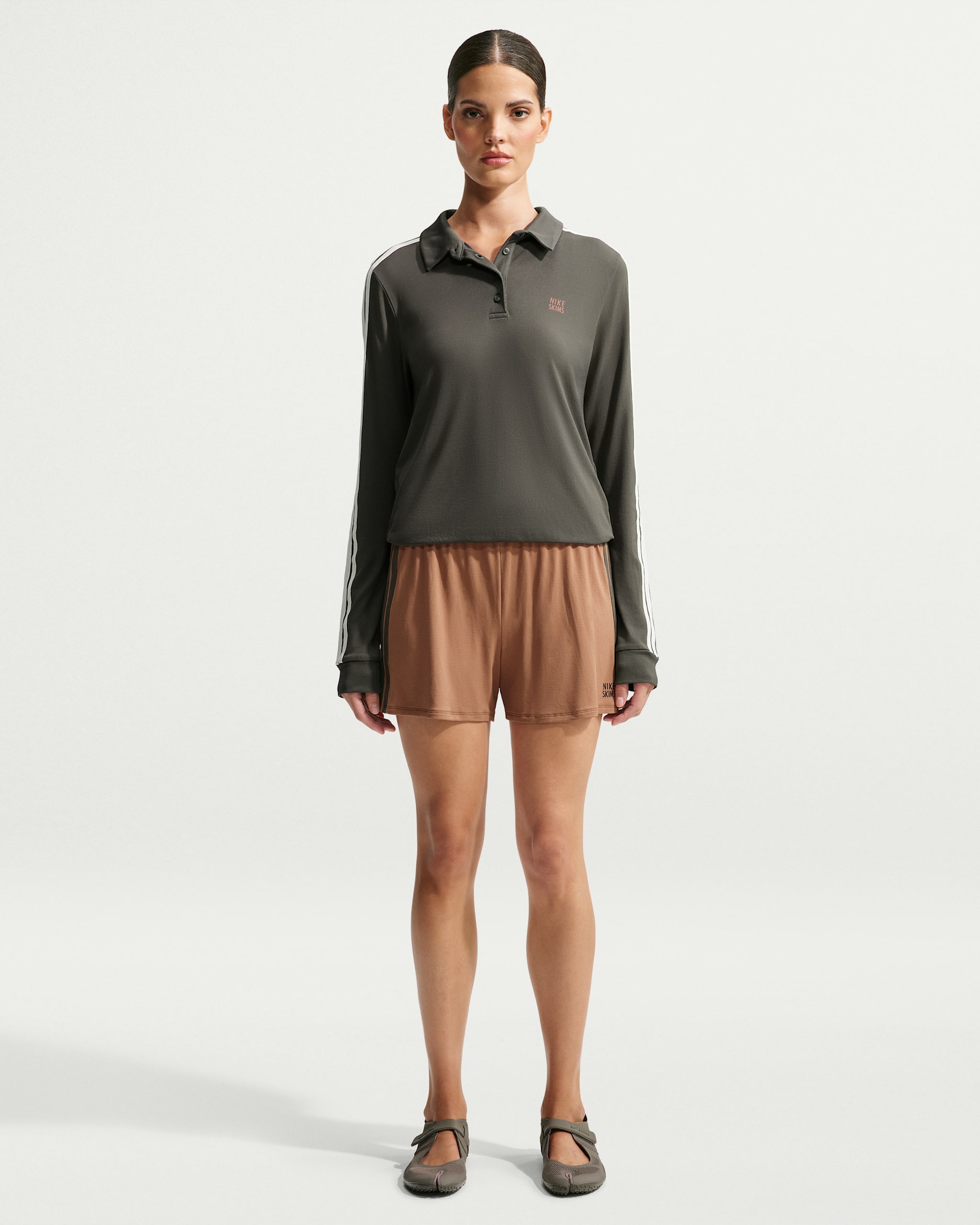 NikeSKIMS Stretch Knit Women's 13cm (Approx.) Shorts - NSKM Carob Brown/NSKM Boulder