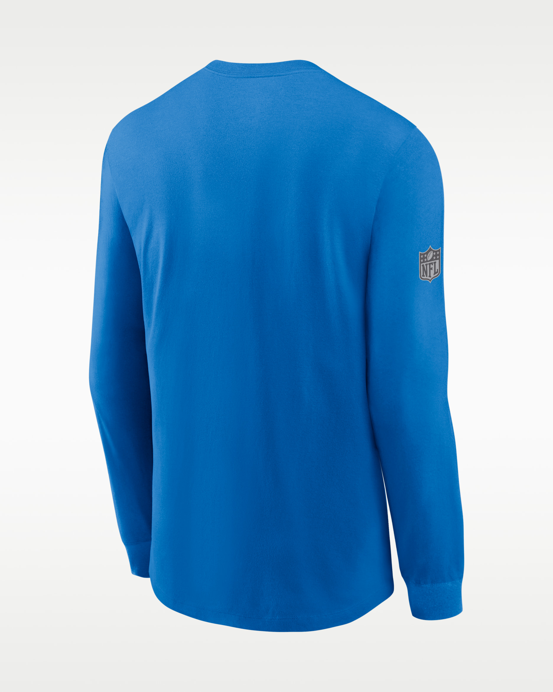 Detroit Lions Team Issue Men's Nike Dri-FIT NFL Long-Sleeve T-Shirt - Blue Spark