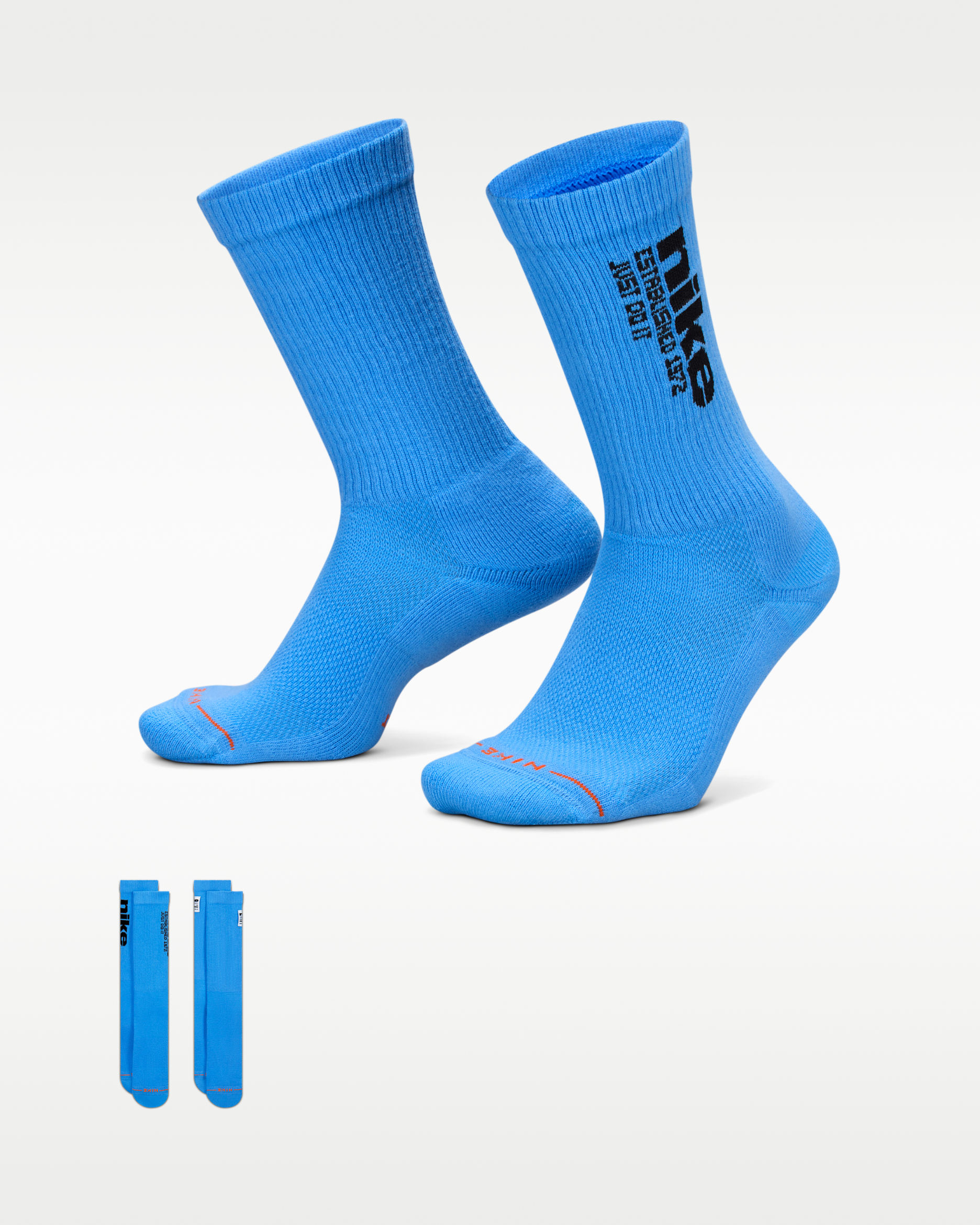 Nike Everyday Elevated Crew Socks (2 Pairs) - Multi-Colour