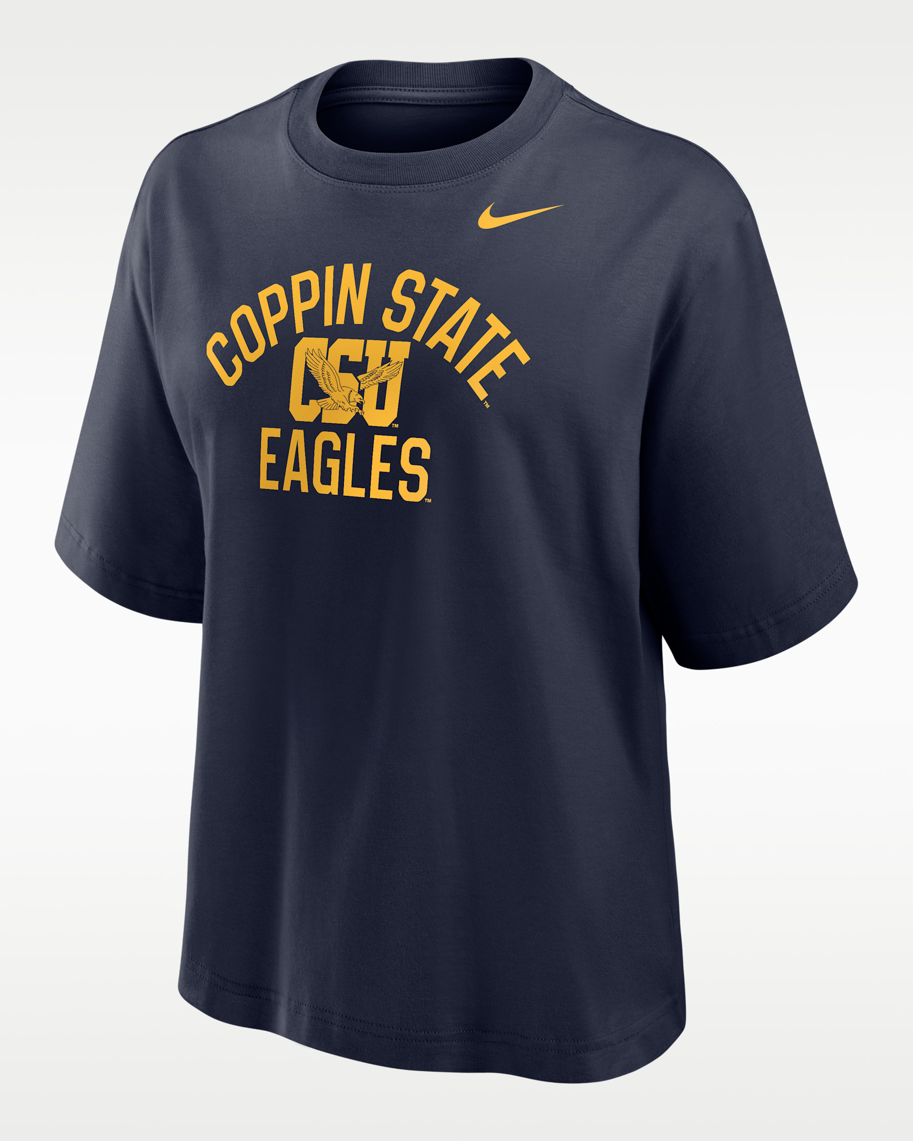 Nike College (Coppin State University) Women's Boxy T-Shirt - College Navy