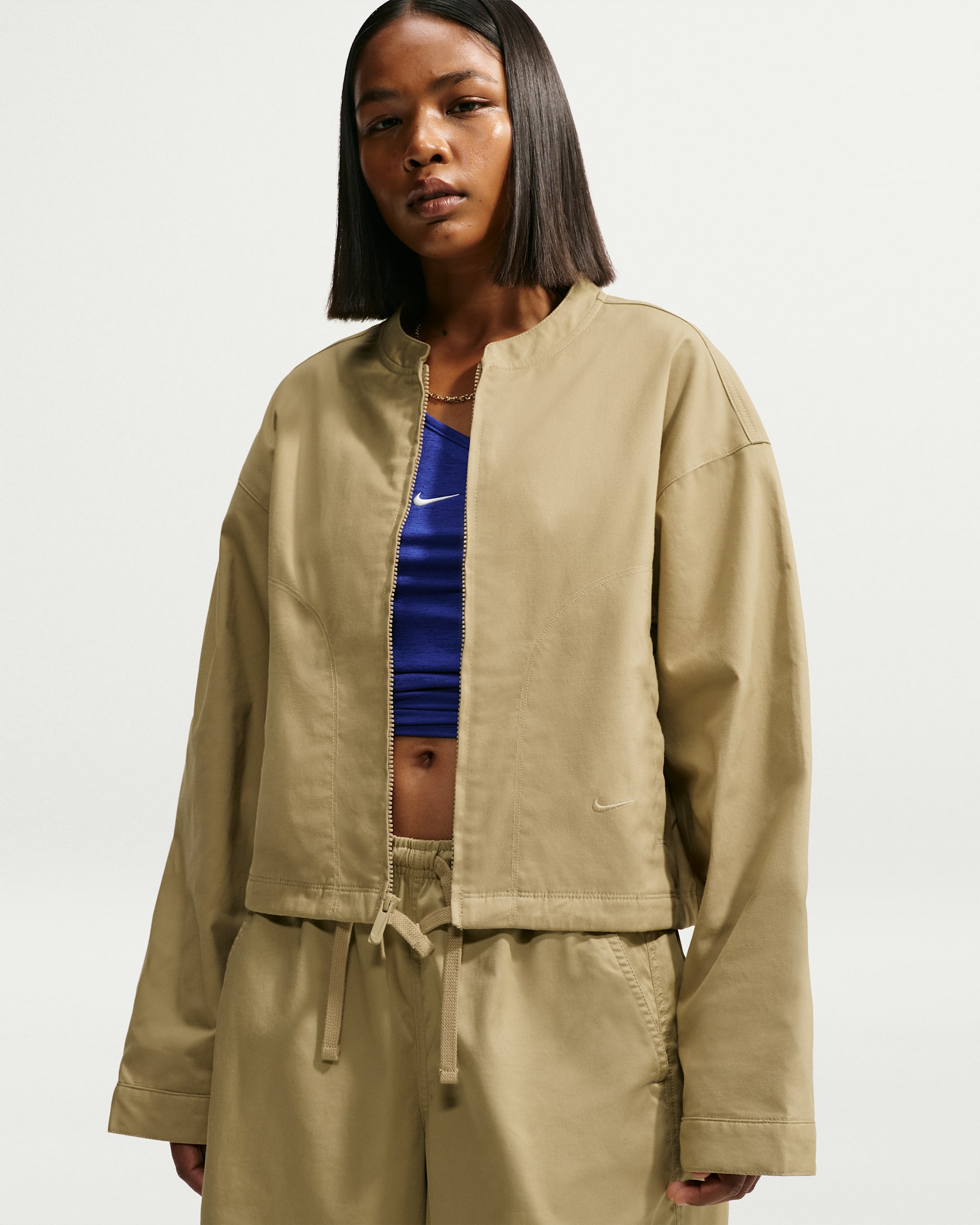 Nike Sportswear Oversize-Utility-Jacke (Damen) - Parachute Beige/Parachute Beige