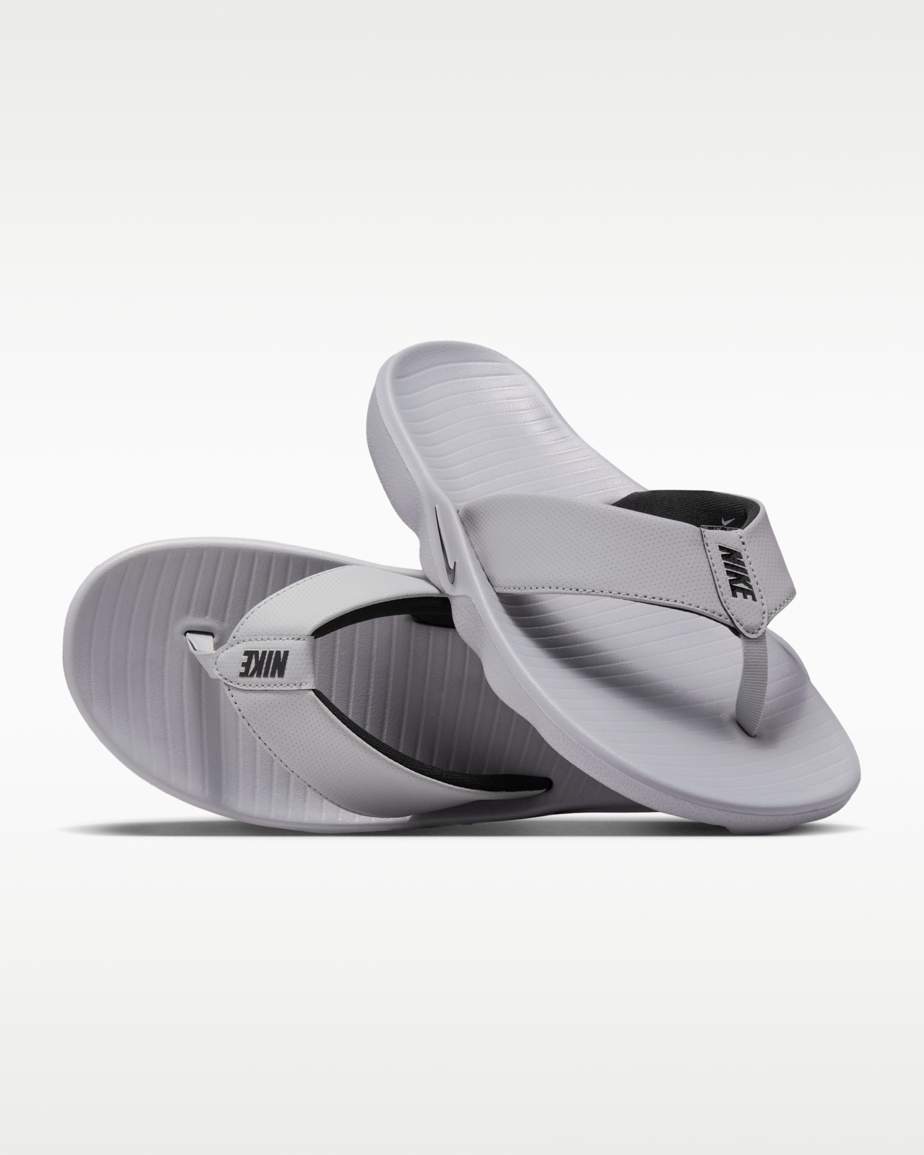나이키 마리나 남성 슬라이드 - 라이트 스모크 그레이/블랙