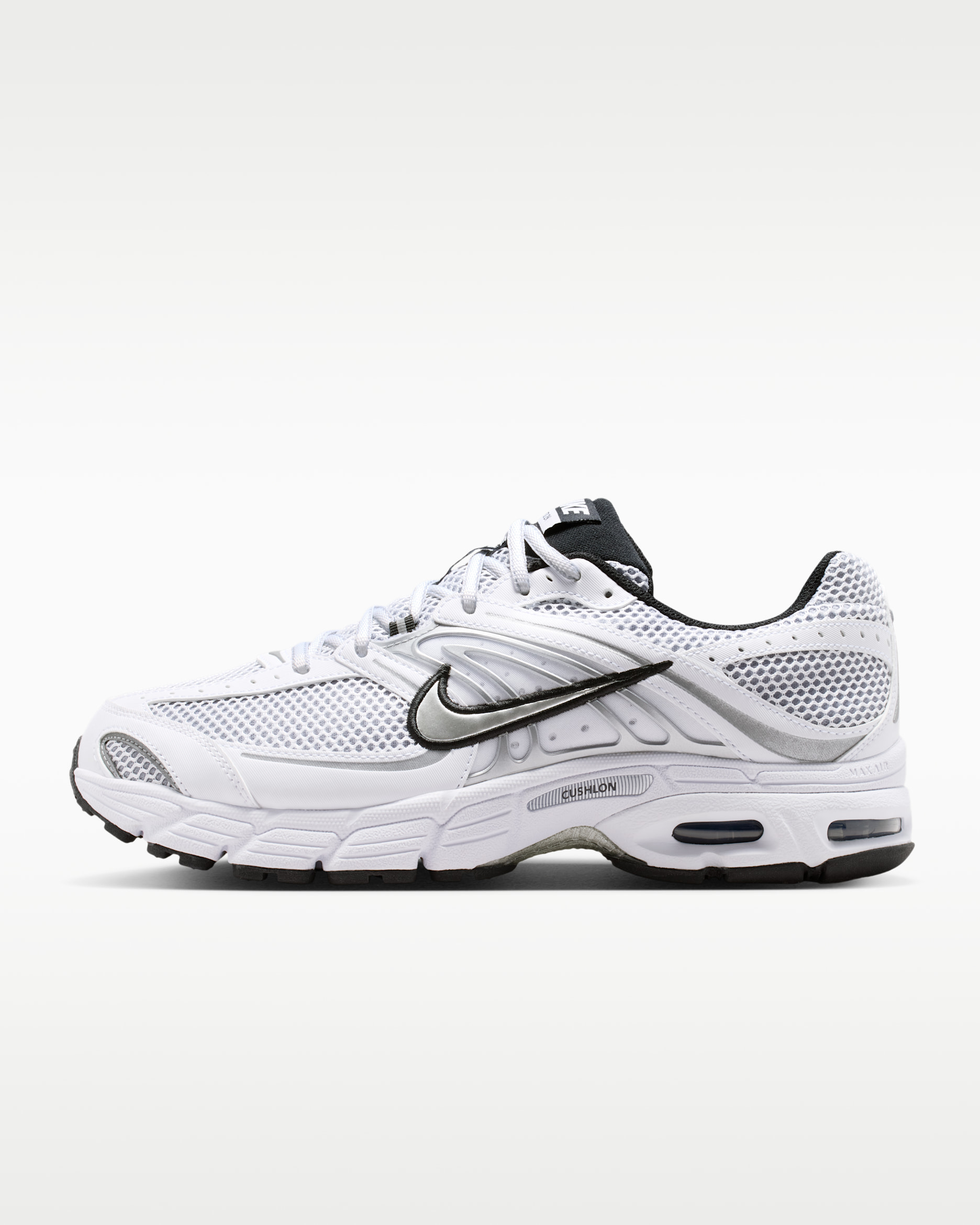Nike Air Max Moto 2K Men's Shoes - White/Black/Wolf Grey/Metallic Silver