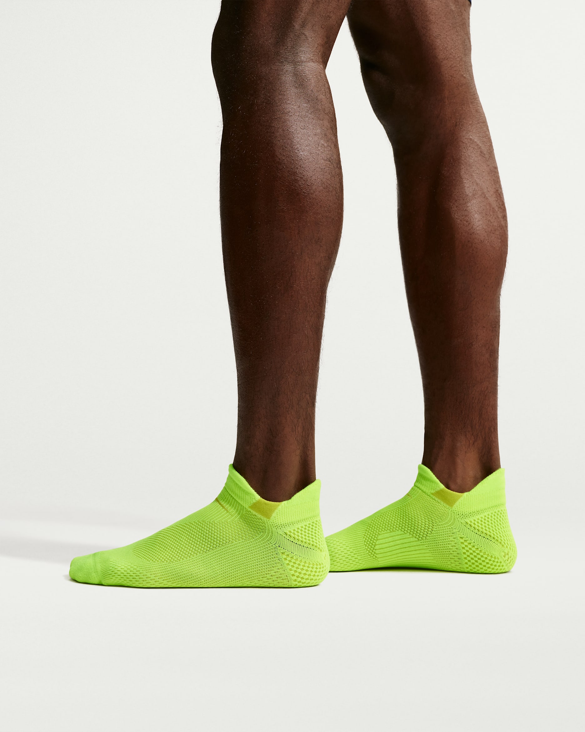 Nike Running Lightweight No-Show Socks (1 Pair) - Volt/Bright Cactus/Black/Bright Cactus