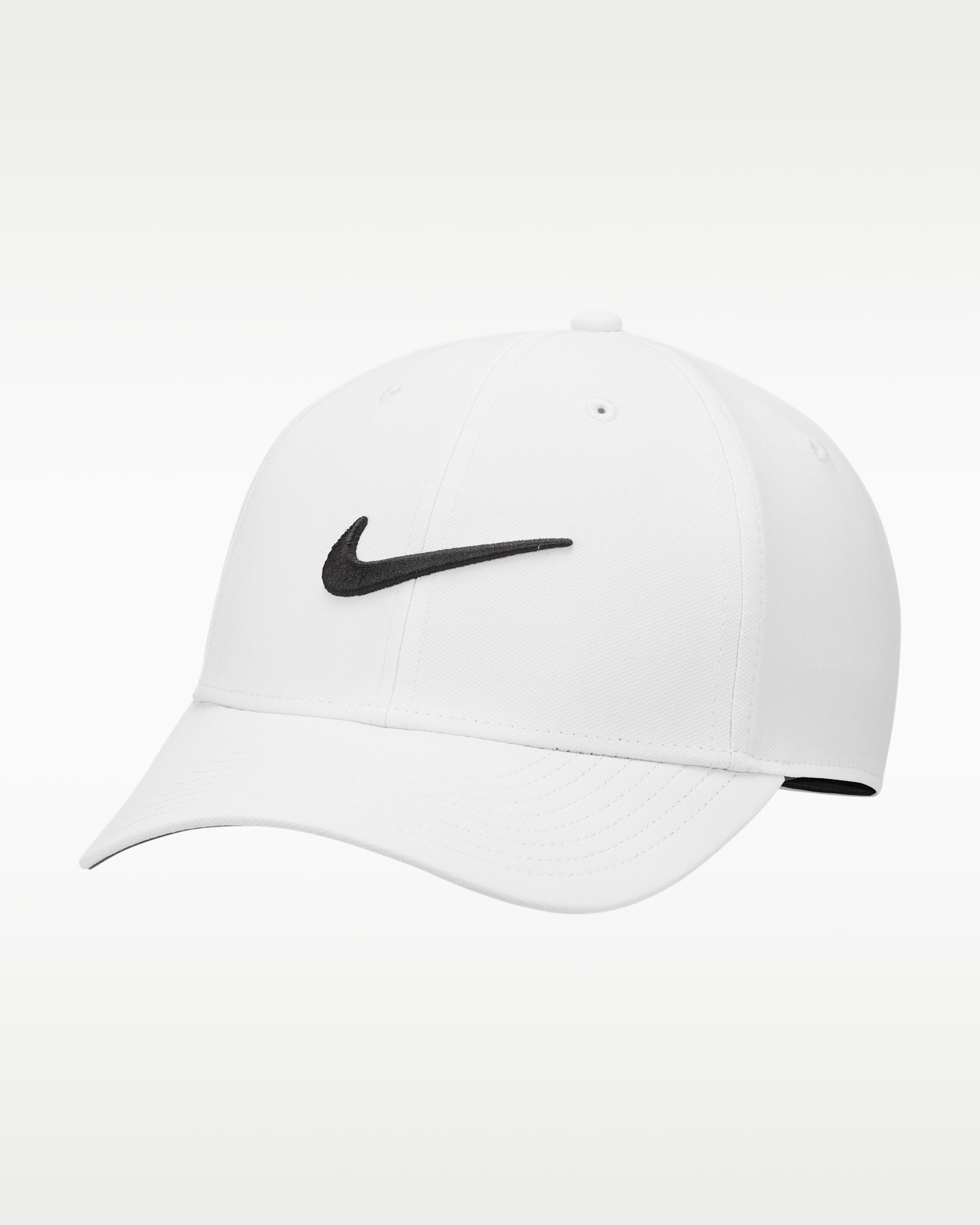 Gorra Swoosh estructurada Nike Dri-FIT Club - Polvo fotón/Negro