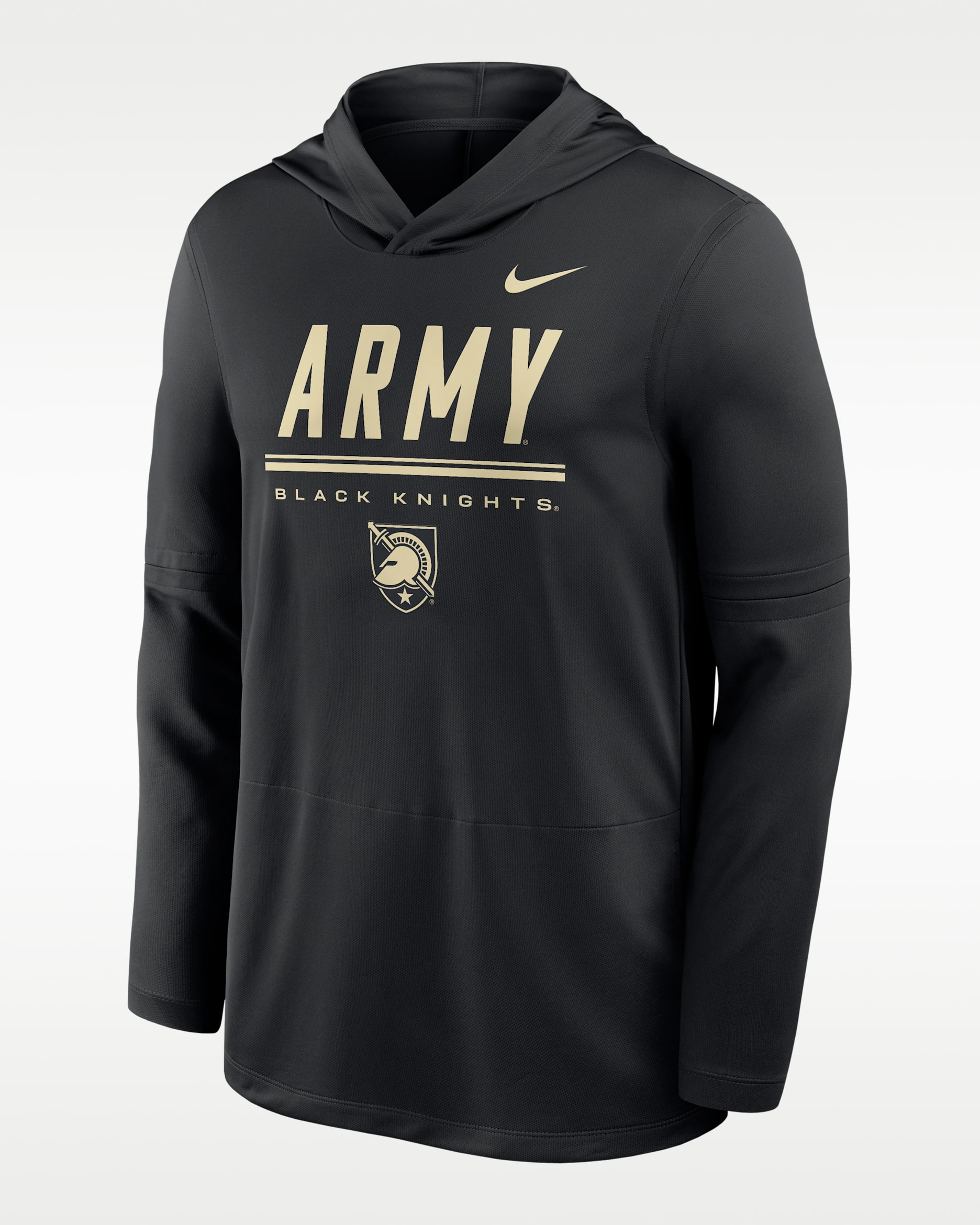 Nike College (Army) Men's Dri-FIT Lightweight Hoodie - Black