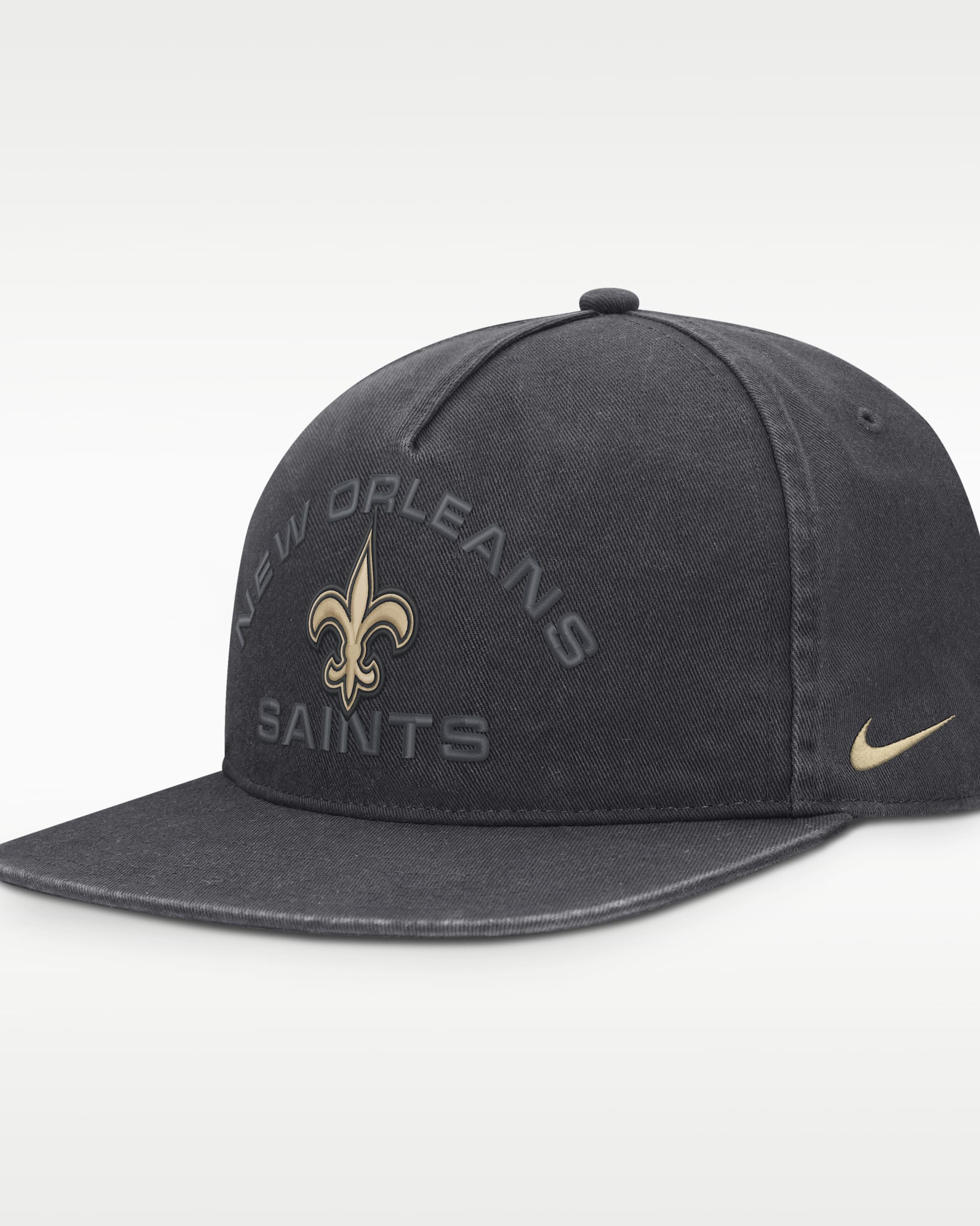 New Orleans Saints Primetime Pro Men's Nike NFL Adjustable Hat - Anthracite